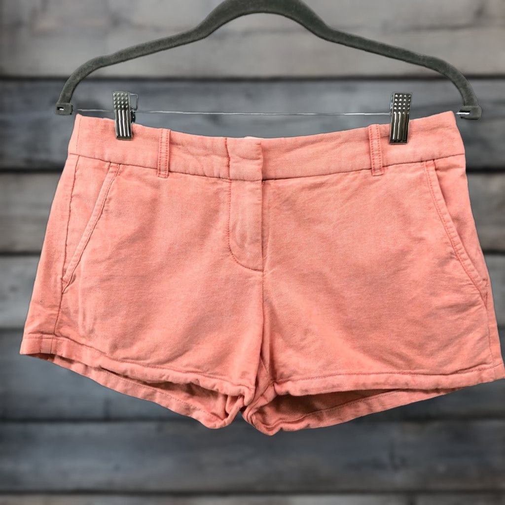 J.Crew J.CREW Short 3'' Oxford Shorts Womens Size 2 Chino Low Rise Cotton Light Pink Size 26" / US 2 / IT 38 - 1 Thumbnail