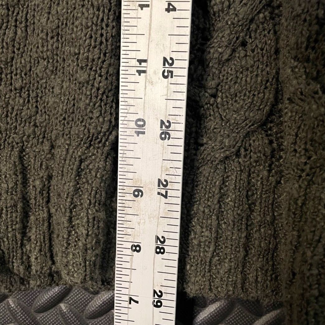 Tommy Bahama Tommy Bahama Hooded Sweater Olive Green V-Neck Cable Knit Women Size XL Pullover Pullover (Regular) Womens Size XL / US 12-14 / IT 48-50 - 5 Thumbnail
