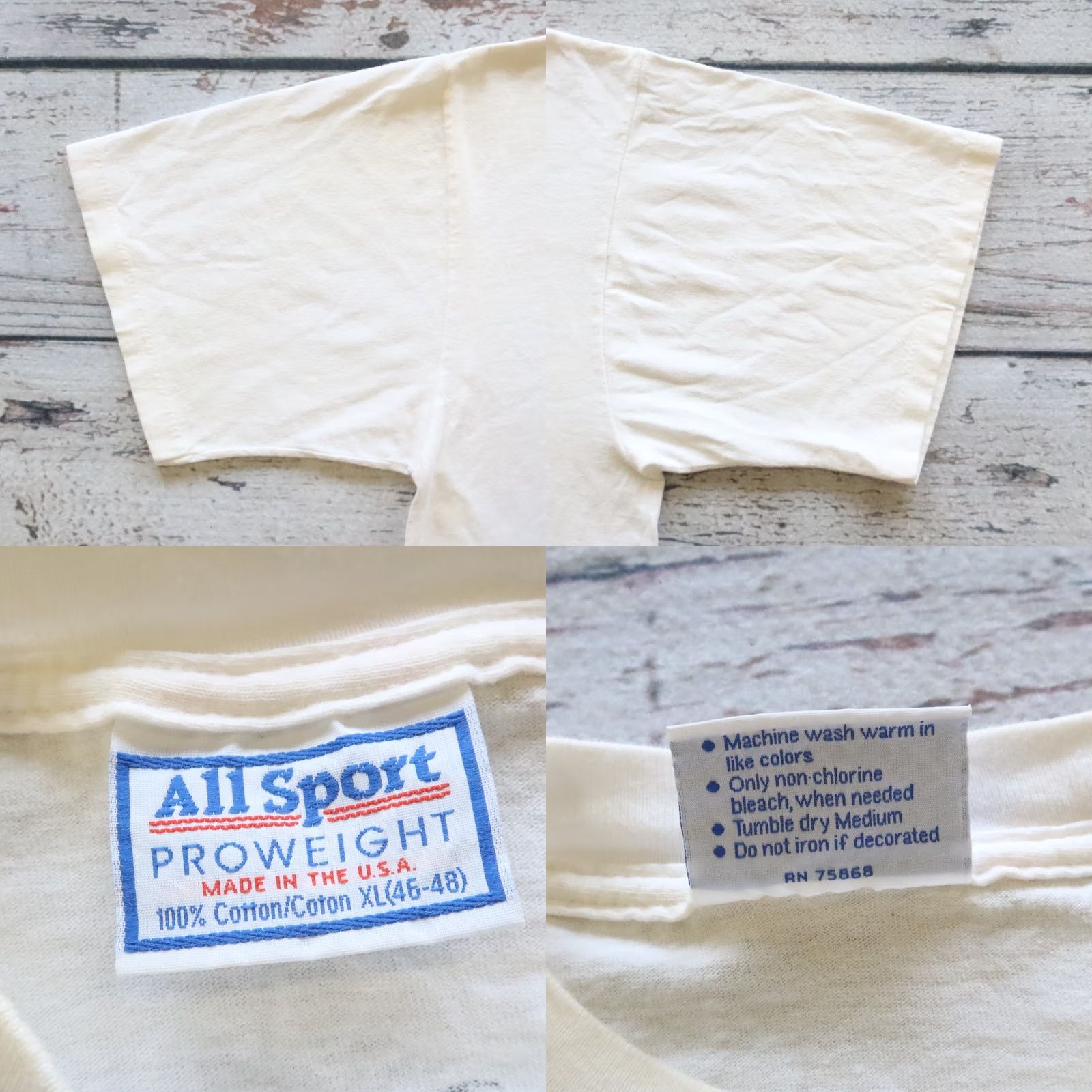 Vintage Vintage 90s Support Black Colleges Tshirt XL White Shirt Mens Size US XL / EU 56 / 4 - 8 Thumbnail