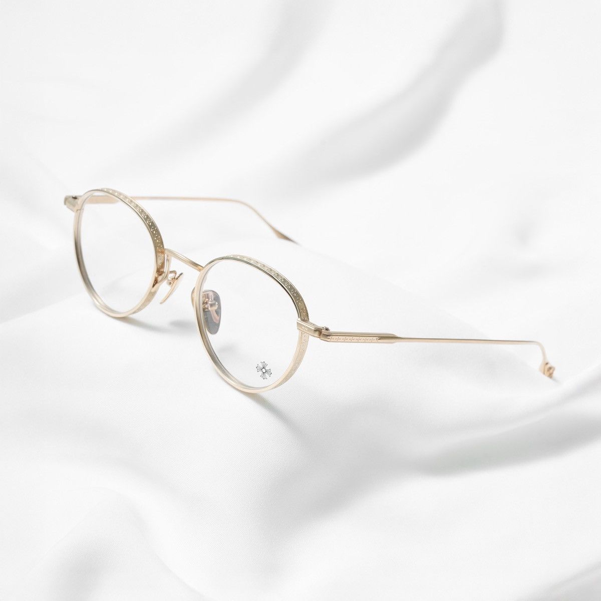 Chrome Hearts CHROME HEARTS THICK GOLD PLATED/MATTE GOLD PLATED GLASSES Size ONE SIZE - 1 Thumbnail