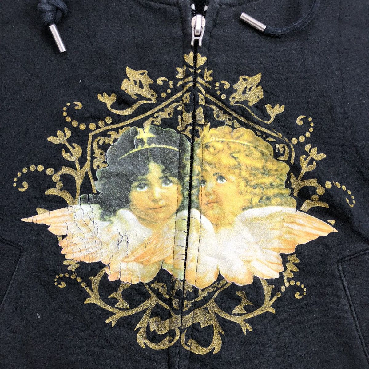 Fiorucci 1990s Firoucci Angel Italian Designer Luxury Zip Hoodie Size US XS / EU 42 / 0 - 3 Thumbnail