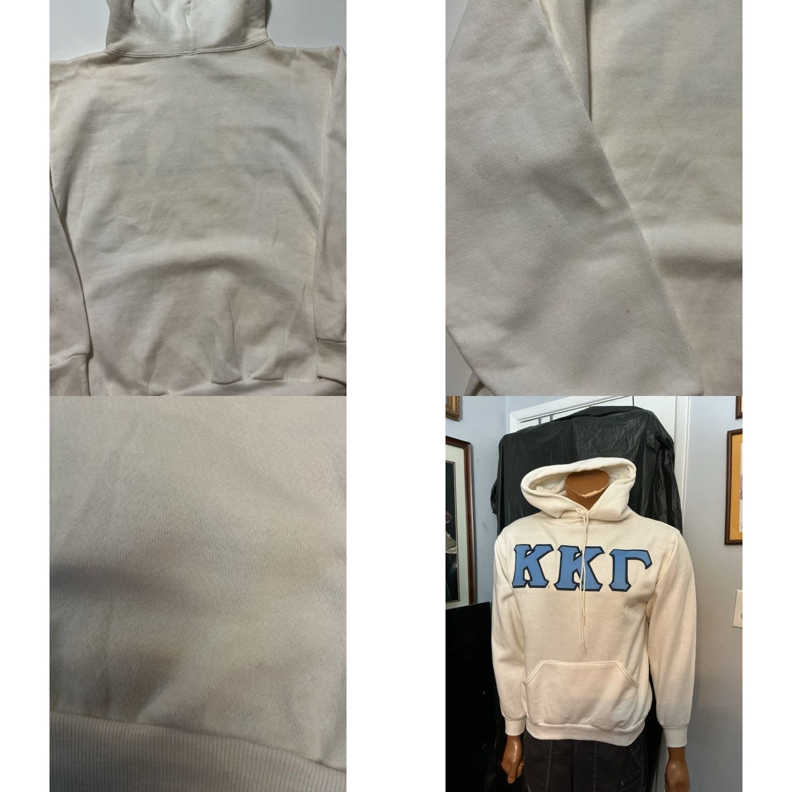 Russell Athletic VINTAGE Russell Athletic Kappa Kappa Gamma Fraternity Pullover Hoodie Shirt S White 80s 70s Mens Boys Pullover Hoodie Size US S / EU 44-46 / 1 - 9 Thumbnail