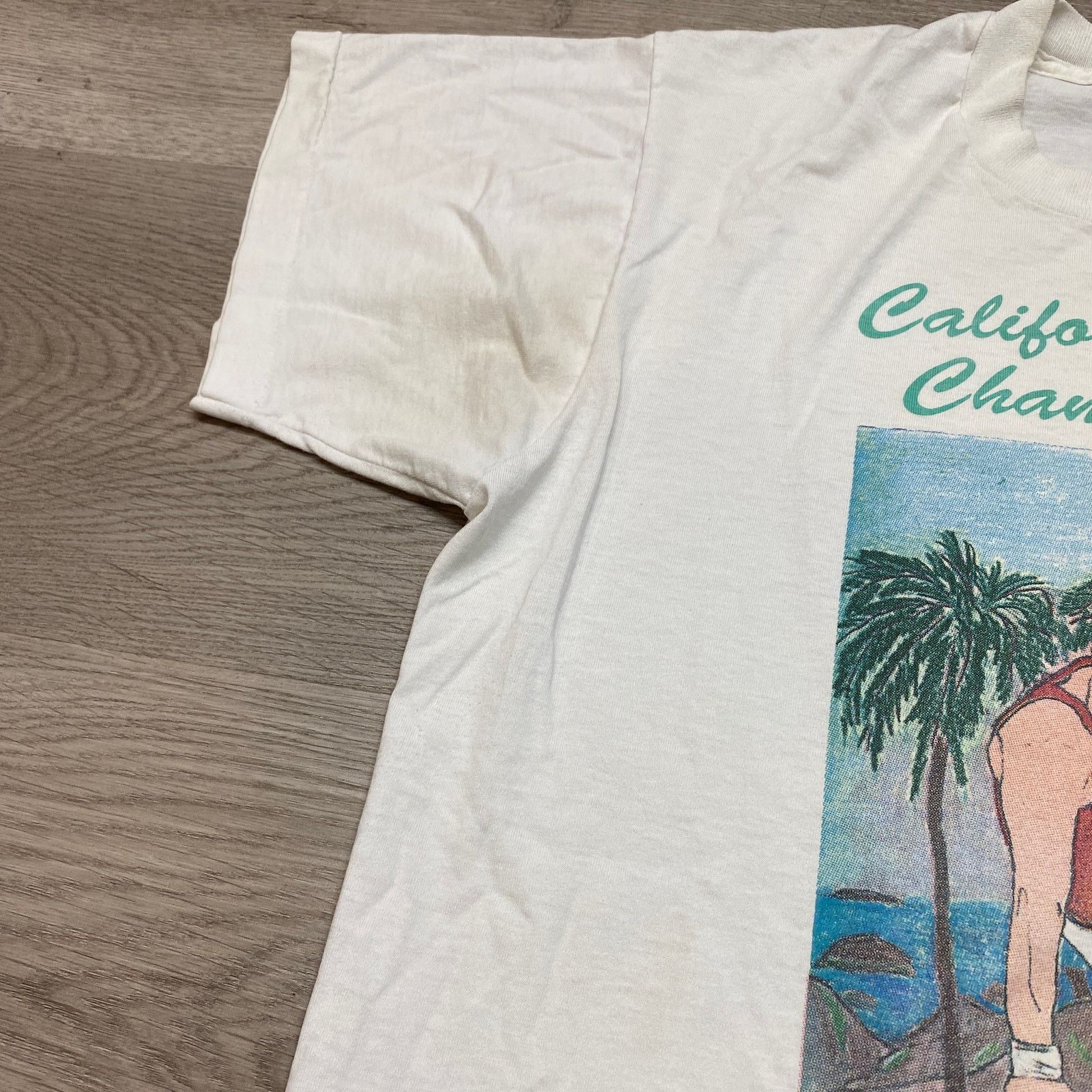 Fruit Of The Loom × Vintage VTG 90s California State Championship Gymnastics Shirt Large Size US L / EU 52-54 / 3 - 9 Thumbnail