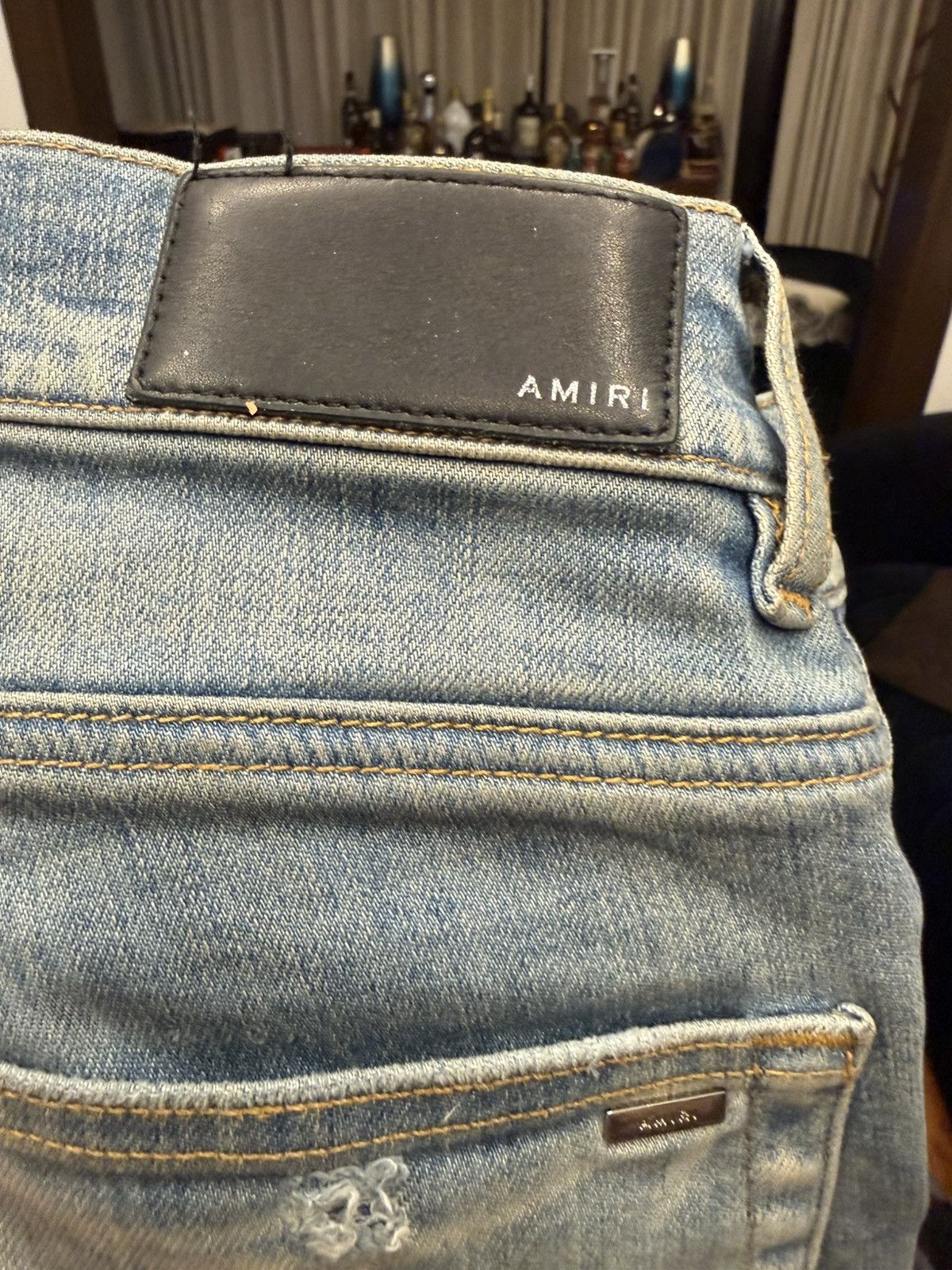 Amiri Amiri MX1 Black Patch Paisley Bandana Size 29 Size US 29 - 11 Thumbnail