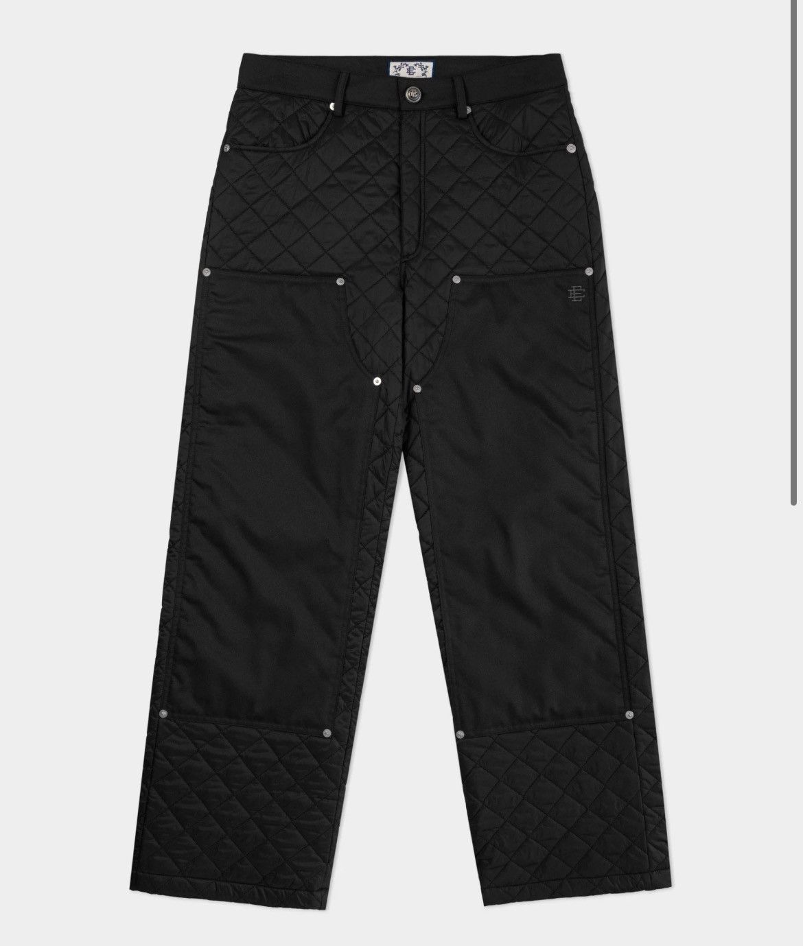 Eric Emanuel Eric Emanuel black quilted pants size 32 Size US 32 / EU 48 - 1 Thumbnail