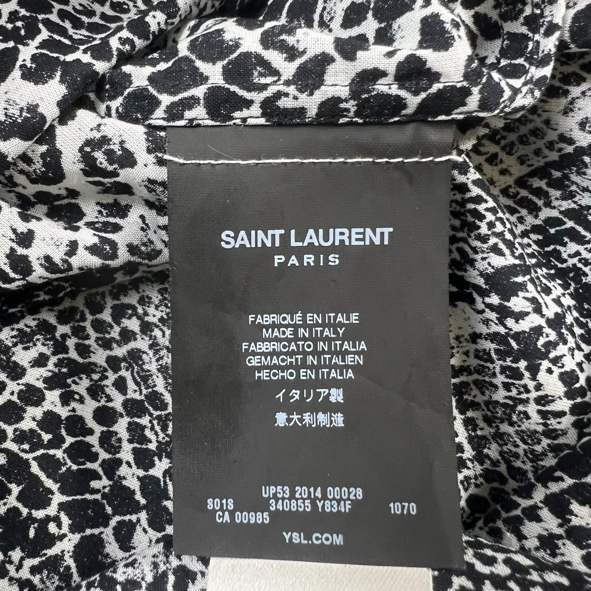 Saint Laurent Paris SLP 14fw Python Print Shirt 37 Size US S / EU 44-46 / 1 - 6 Thumbnail