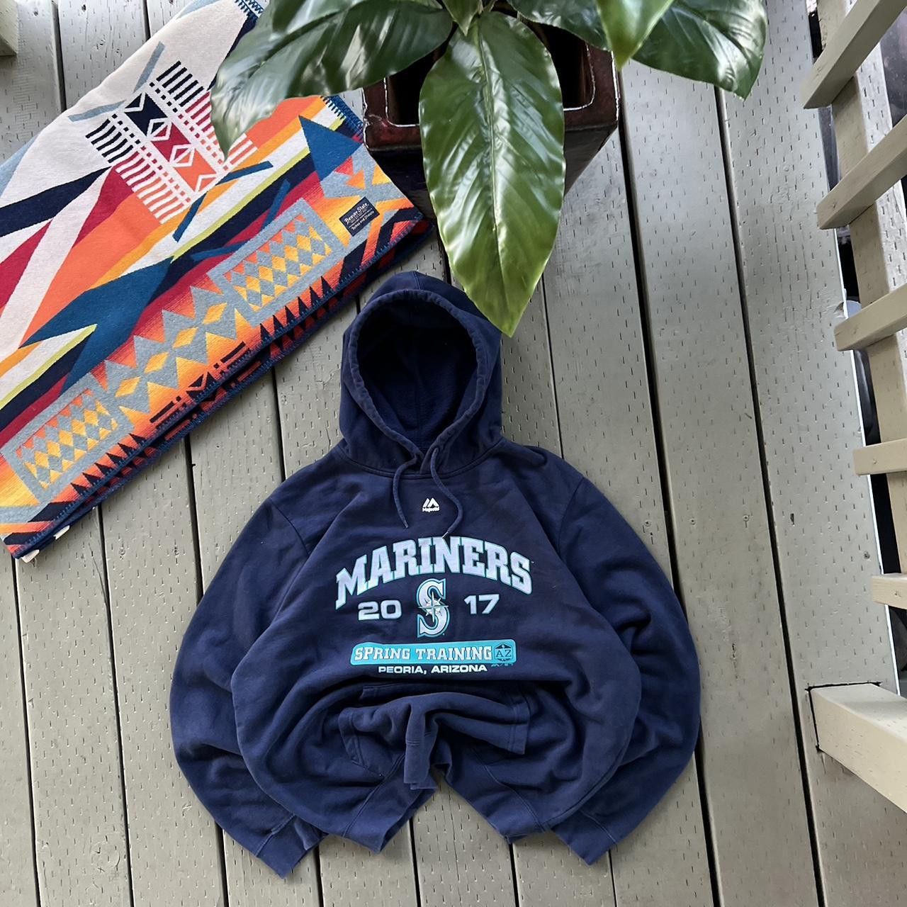 MLB × Majestic × Vintage Vintage seattle mariners MLB sweatshirt Size US XL / EU 56 / 4 - 3 Thumbnail