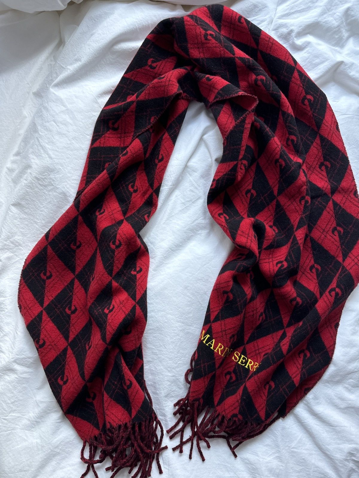 Marine Serre Marine Serre Wool Scarf Size ONE SIZE - 3 Thumbnail