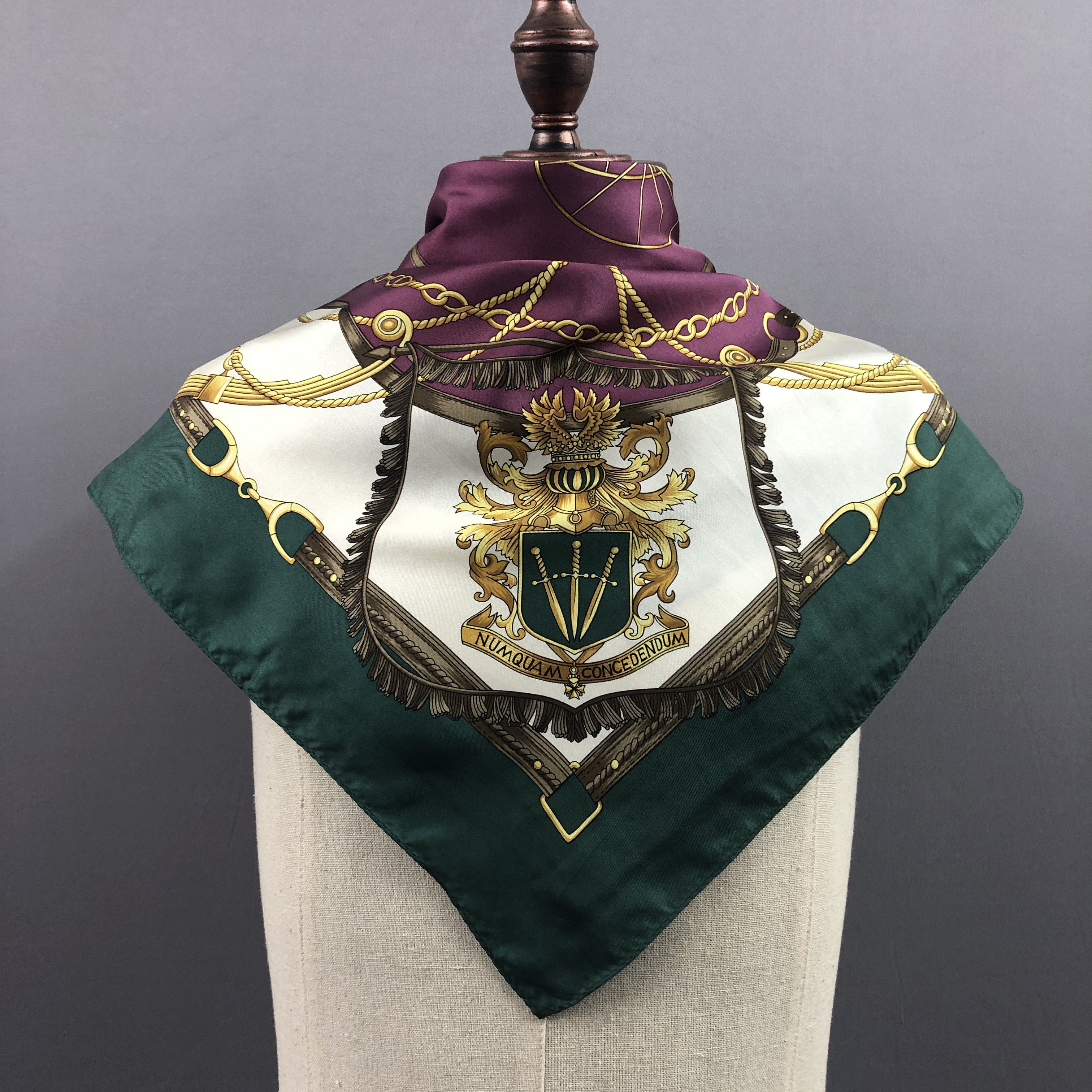 Japanese Brand Vintage SILK Scarf Twill Stole Wraps Scarves Size ONE SIZE - 2 Thumbnail