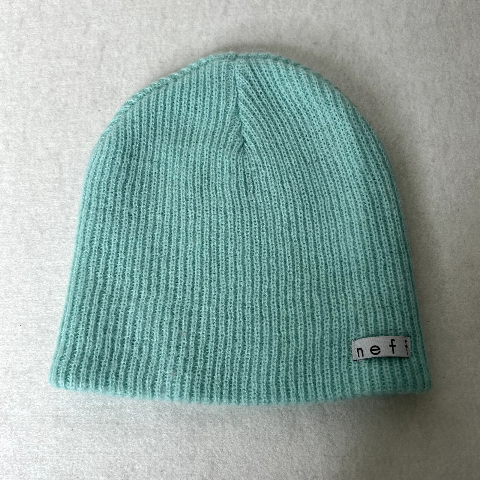 NEFF Neff Blue Knit Beanie Hat Size ONE SIZE - 2 Thumbnail