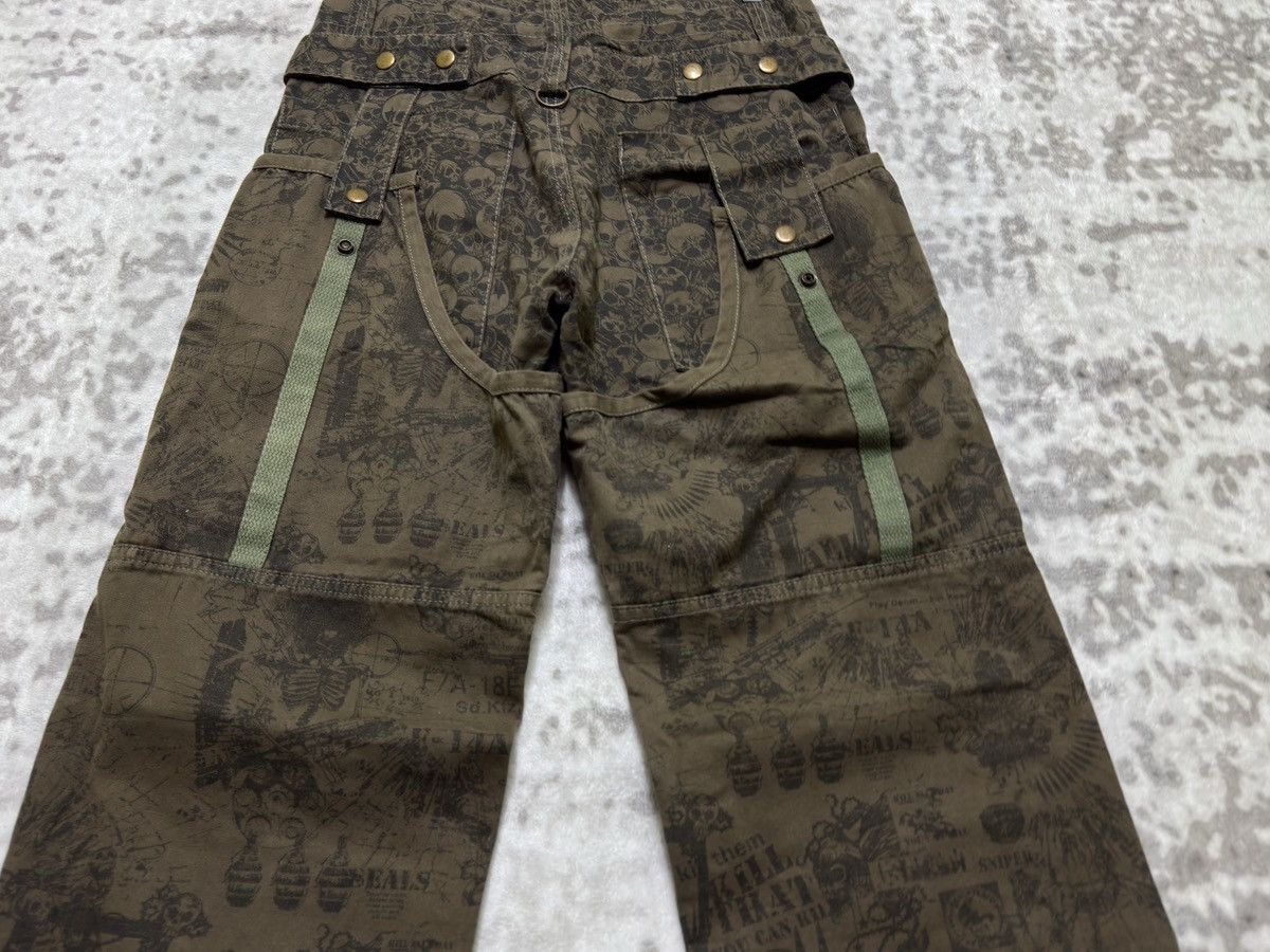 Vintage Risefire Designer Technical Dept Overprint Bondage Pant Size US 29 - 12 Thumbnail