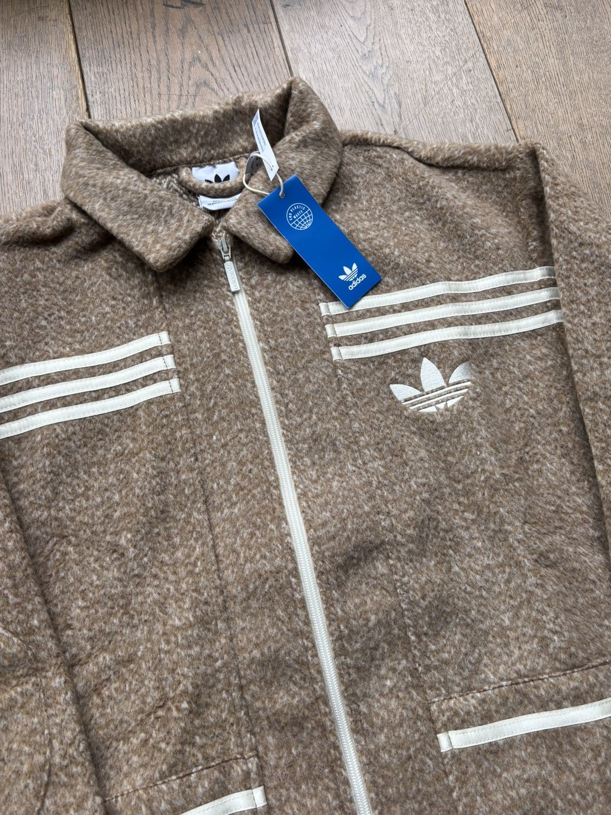 Adidas Adidas 70's Tweed Track Top Jacket Medium brand new Size US M / EU 48-50 / 2 - 2 Thumbnail