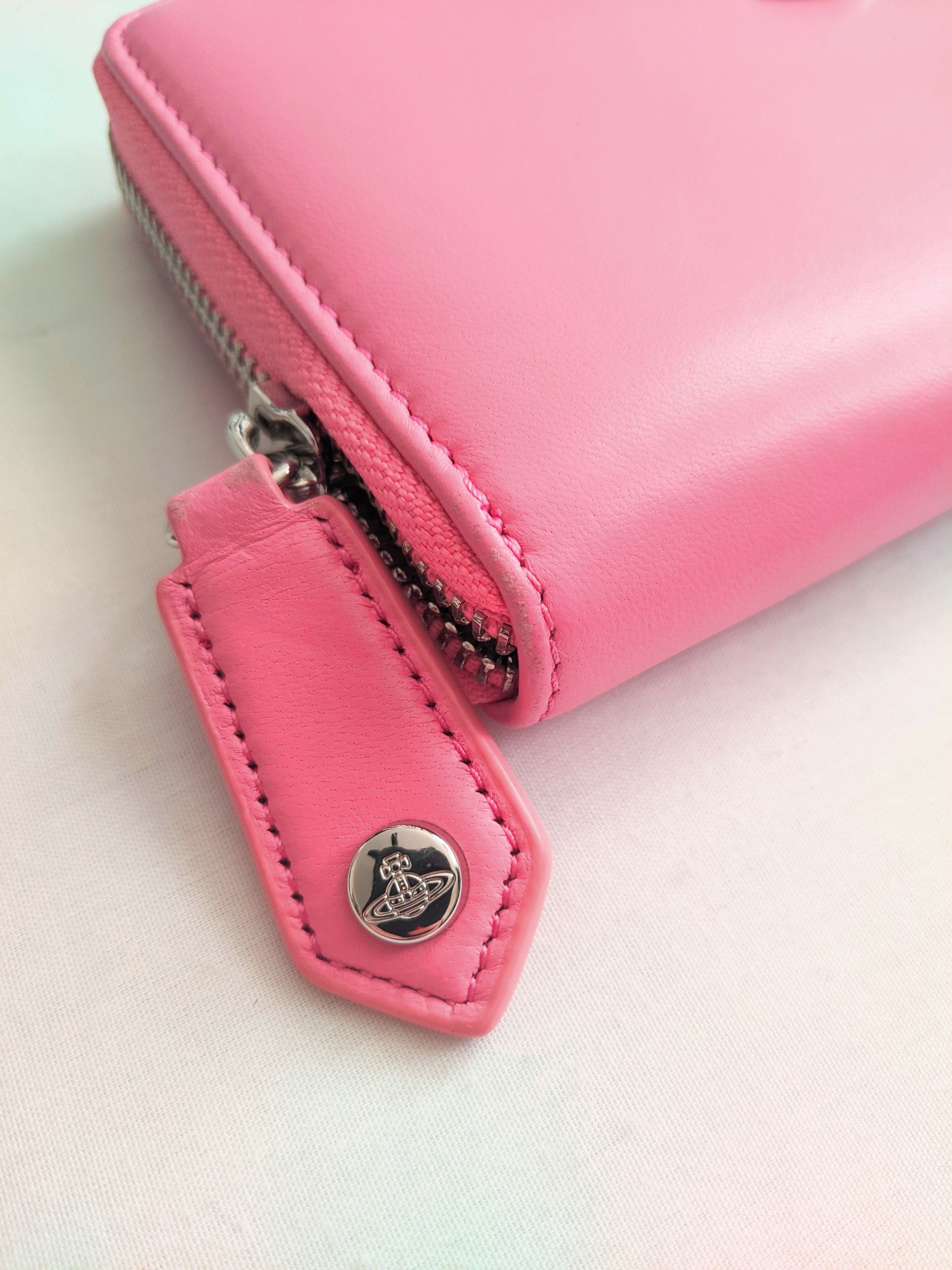 Vivienne Westwood Vivienne Westwood Pink Leather Wallet Size ONE SIZE - 3 Thumbnail