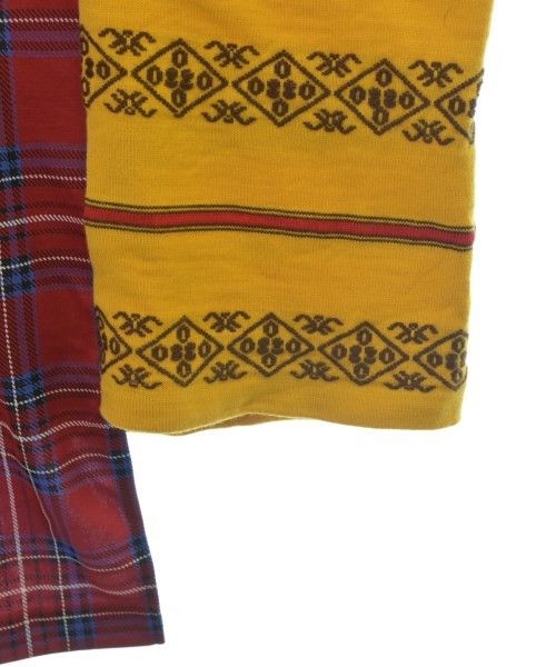 Comme des Garcons Homme Plus T-Shirts Check Cotton Short Sleeve Red x Black x Yellow Size US L / EU 52-54 / 3 - 6 Thumbnail