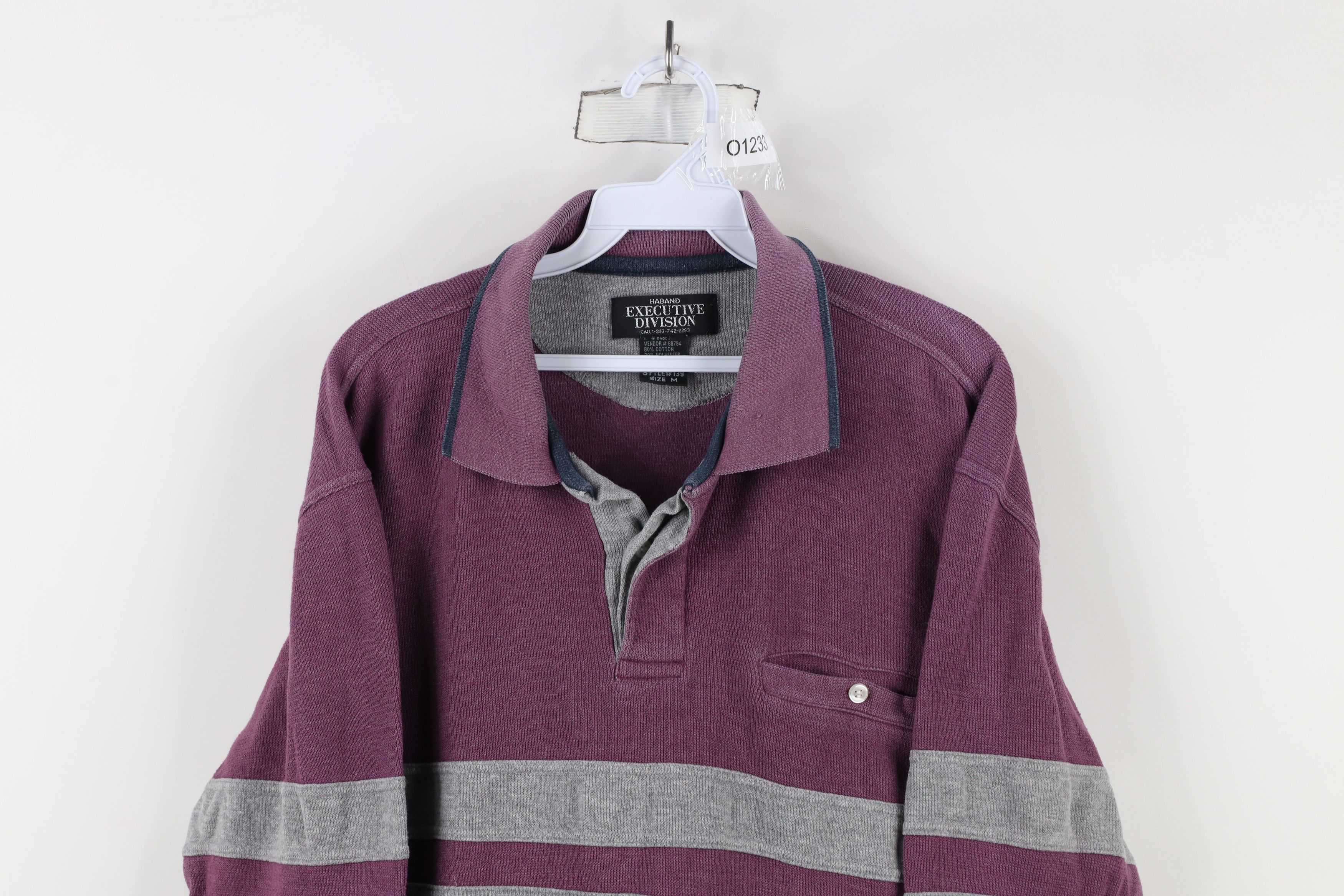 Vintage Vintage 90s Streetwear Thermal Waffle Knit Pullover Polo Size US M / EU 48-50 / 2 - 2 Thumbnail
