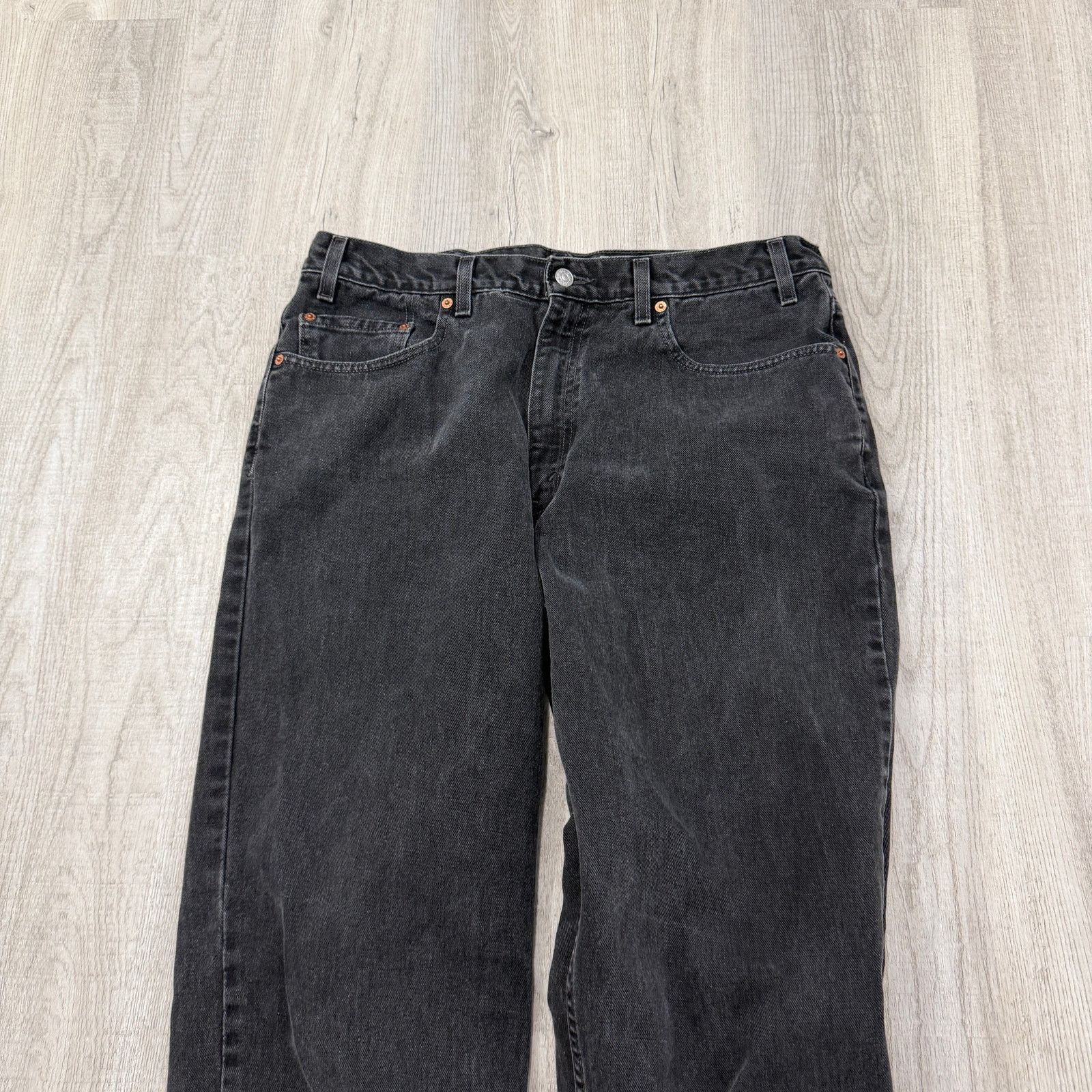 Levi's Vintage Levis 550 Jeans Men's 38x36 Black Relaxed Fit Denim Size US 38 / EU 54 - 3 Thumbnail