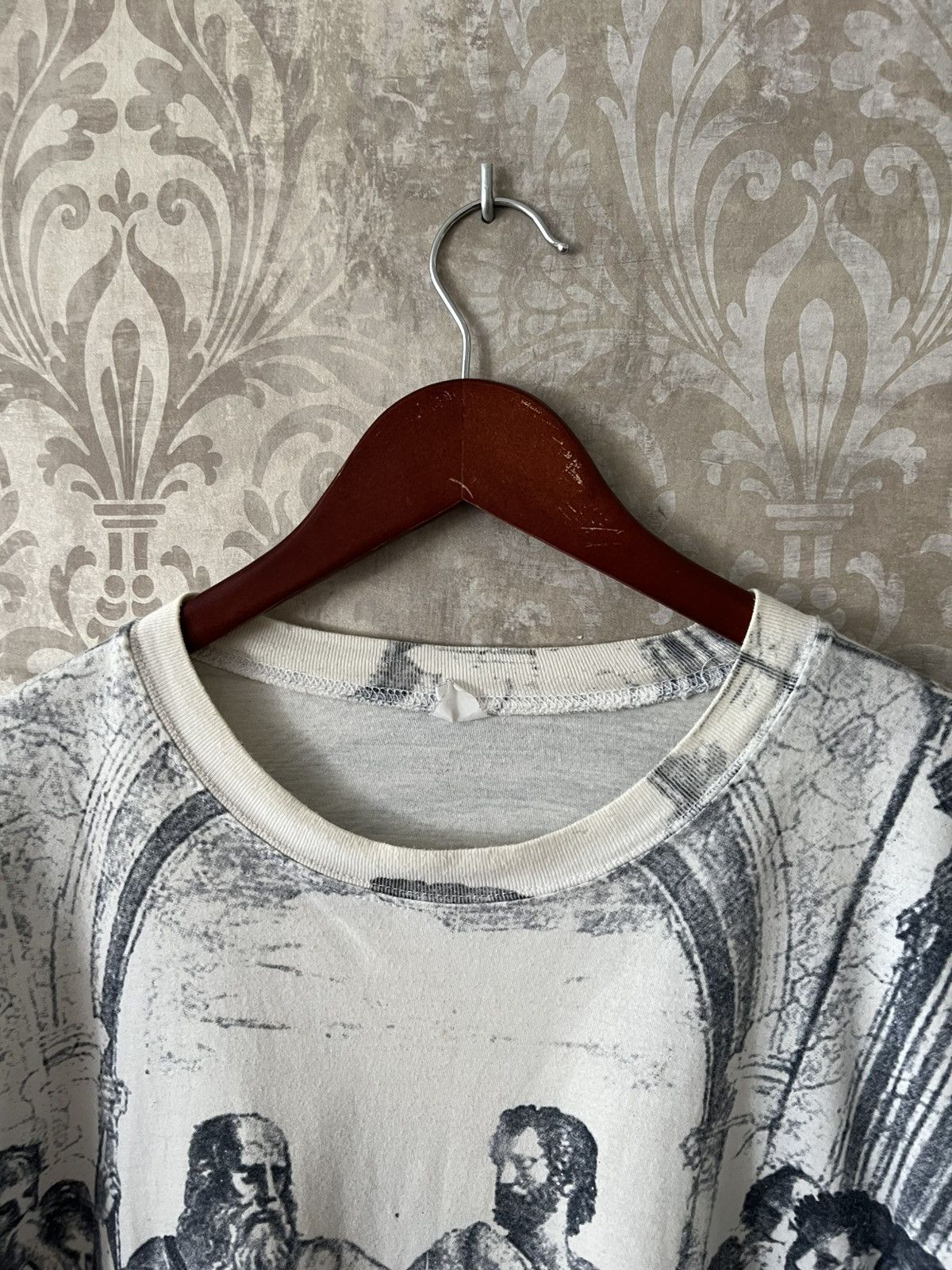 Vintage Vintage All Over Print School of Athens Philosophy Graphic T Size US L / EU 52-54 / 3 - 7 Thumbnail