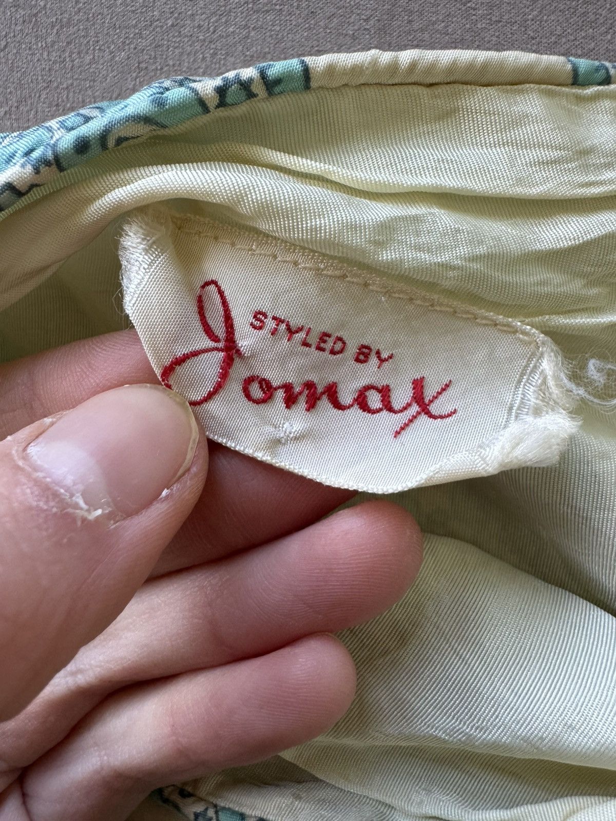 Other Vintage 1950s Jomax Printed Princess Party Dress Size M / US 6-8 / IT 42-44 - 6 Thumbnail