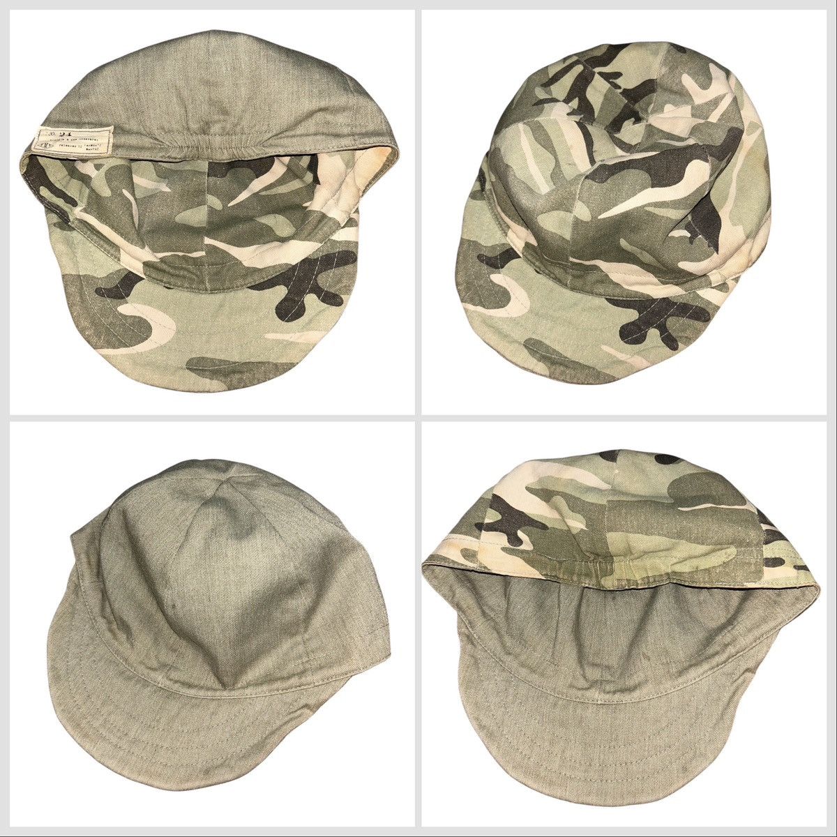 Japanese Brand Farmer’s Market Camo Reversible Mechanic Hats Size ONE SIZE - 1 Thumbnail