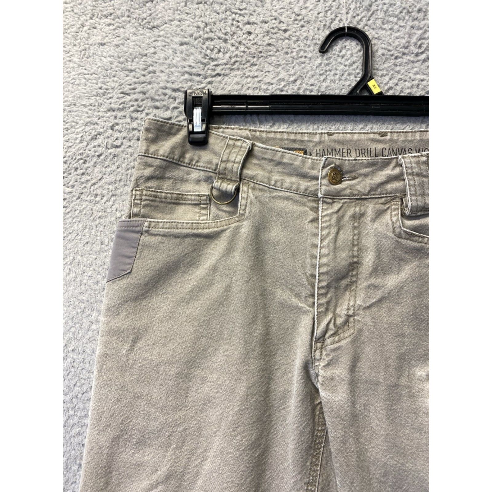 Vintage VINTAGE Hammer Drill Canvas Carpenter Work Pants Men 32 Waist Mid Rise Straight Leg Sand Cotton Durable Workwear Size US 32 / EU 48 - 3 Thumbnail