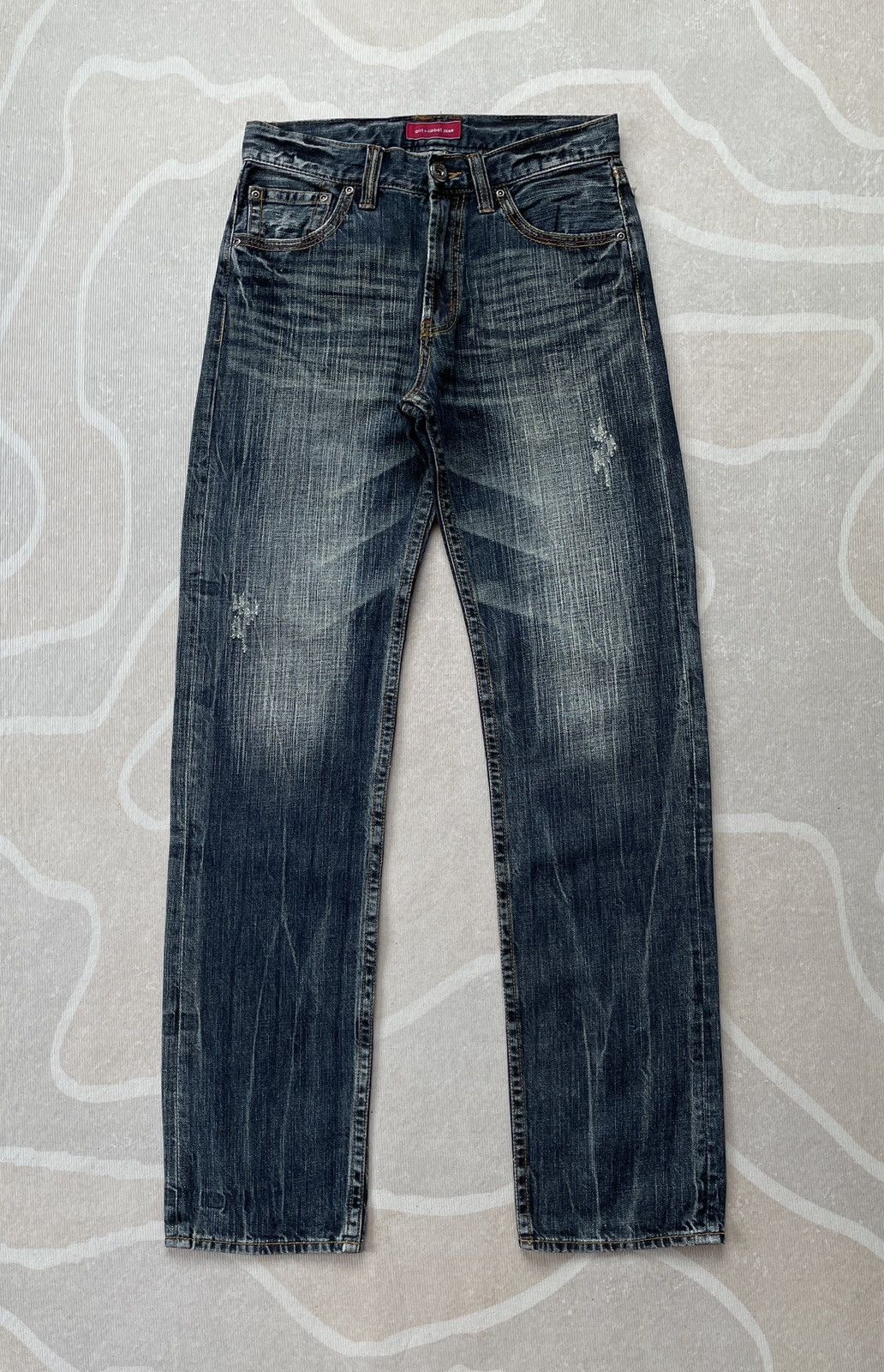 Japanese Brand Anti-Label Special Denim Embroidery Jeans (LG120) Size US 28 / EU 44 - 2 Thumbnail