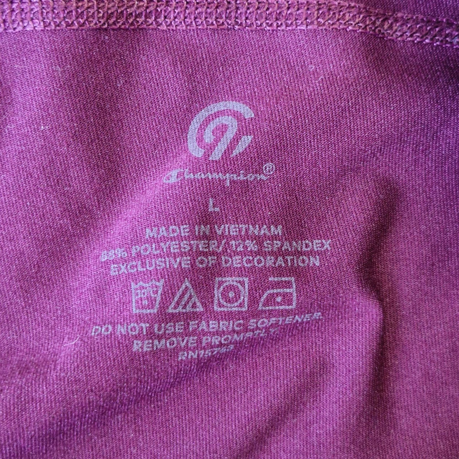 Champion Champion Leggings Women’s L Maroon Red High-Rise Activewear Size 34" / US 12 / IT 48 - 2 Thumbnail