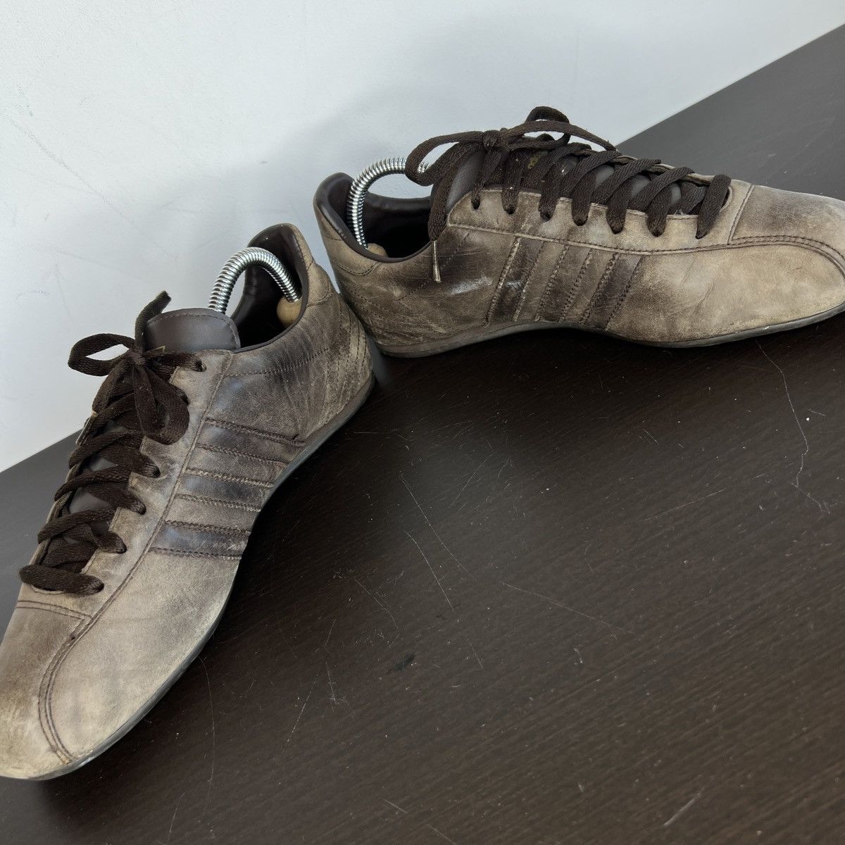 Adidas Rare Vintage Adidas Brown Leather Low Sneakers Size US 9 / EU 42 - 6 Thumbnail