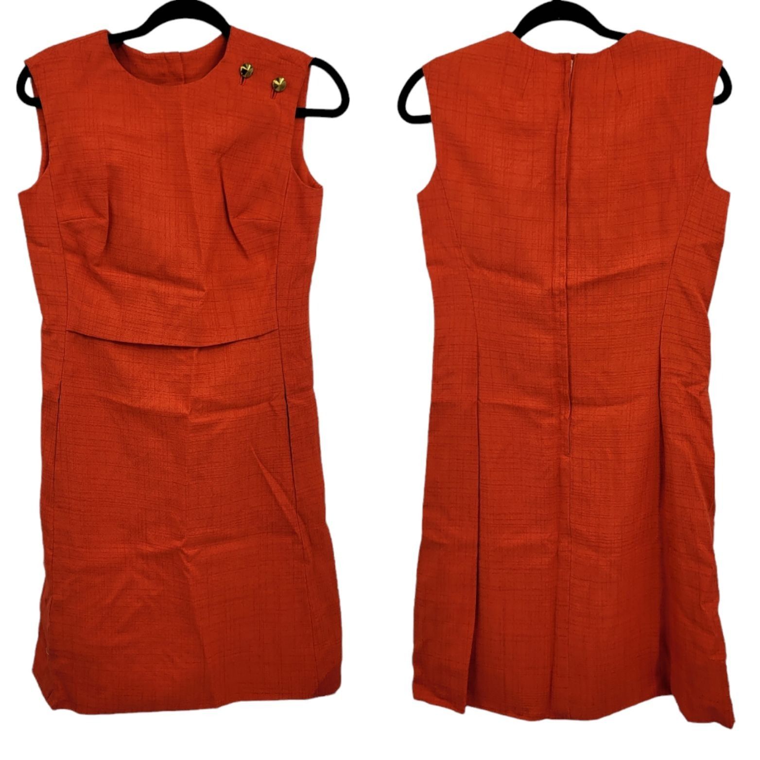 70's Dress Sz S House Of Lords Handmade Hostess Sleeveless S