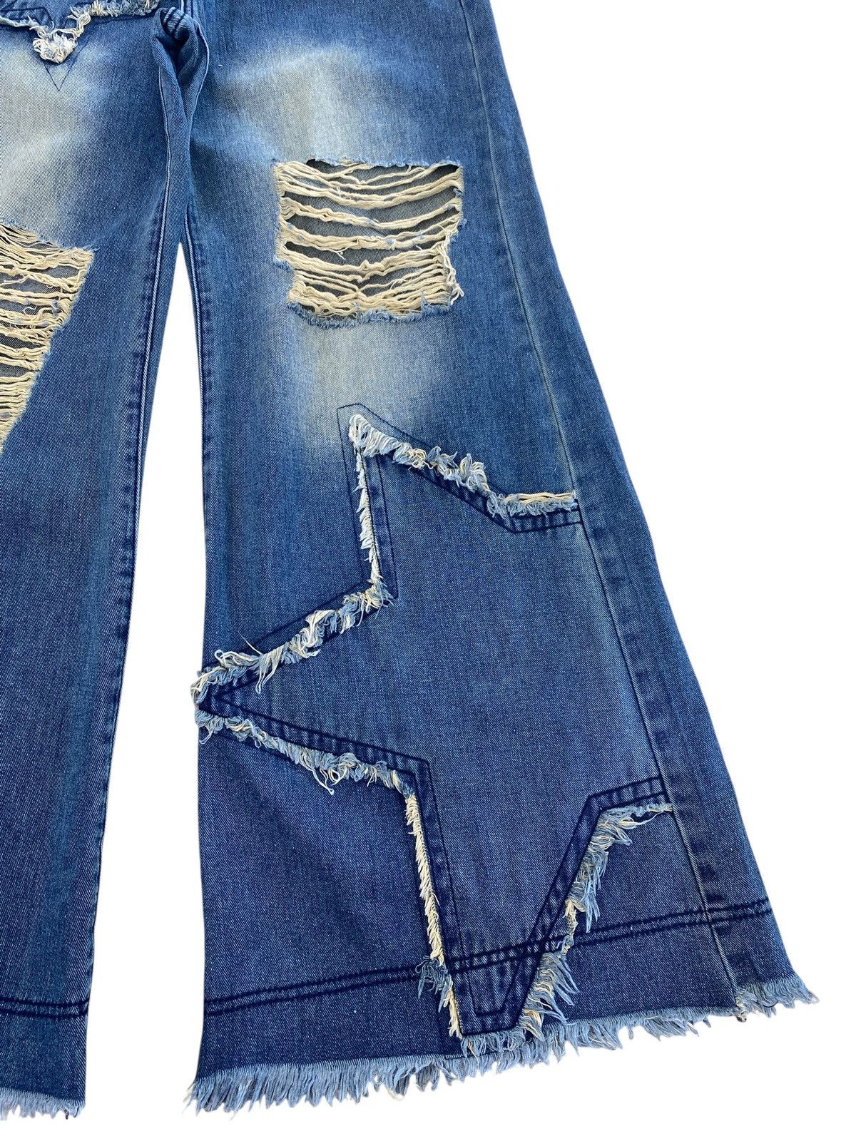Other Japanese Brand Romwe Ripped Star Wide Leg Style Size US 27 - 6 Thumbnail