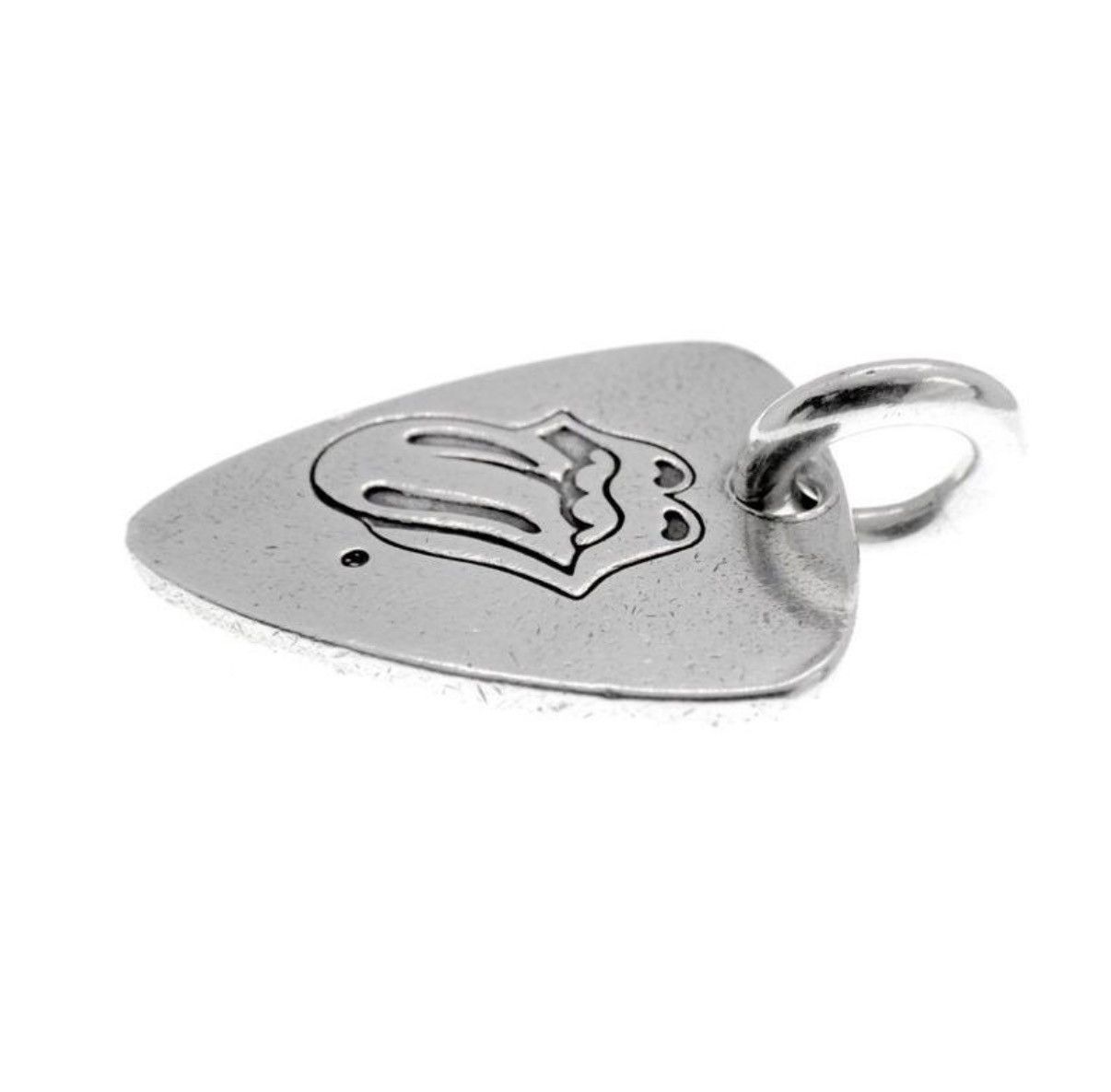 Chrome Hearts Chrome Hearts stones lip tongue Guitar Pick Necklace Silver Size ONE SIZE - 4 Thumbnail