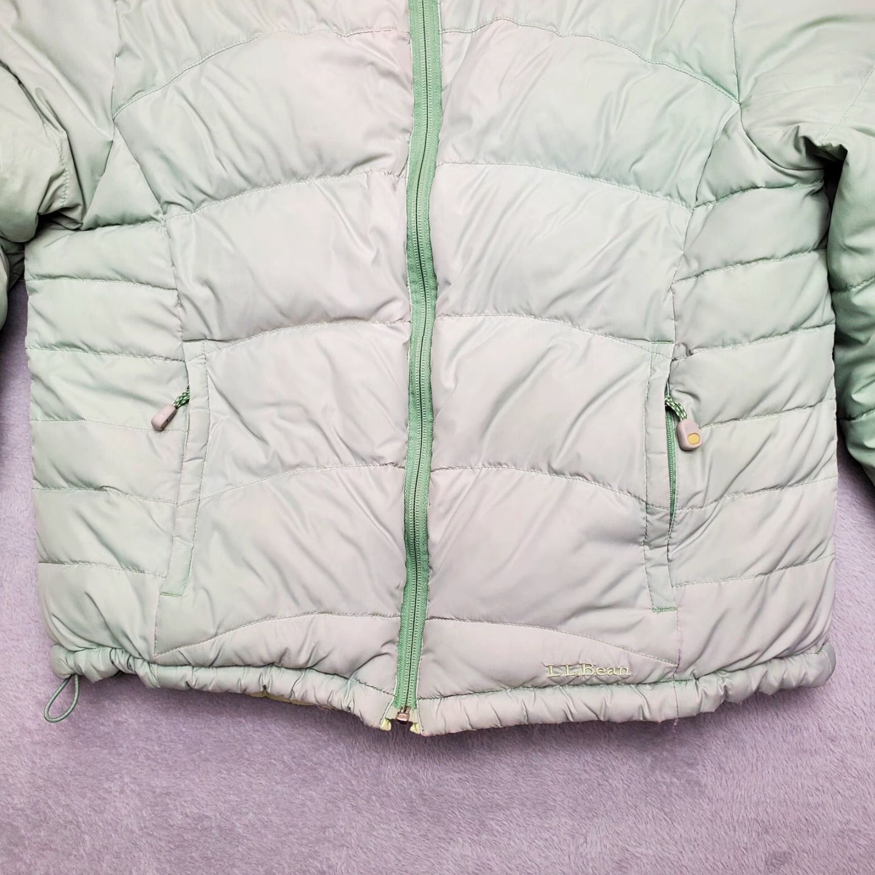 Vintage LL BEAN Down Jacket Womens Large Green Puffer Reversible Outdoors Ski Snowboard Jacket Womens L Green Puffer Reversible Down Jacket LL BEAN Size L / US 10 / IT 46 - 4 Thumbnail
