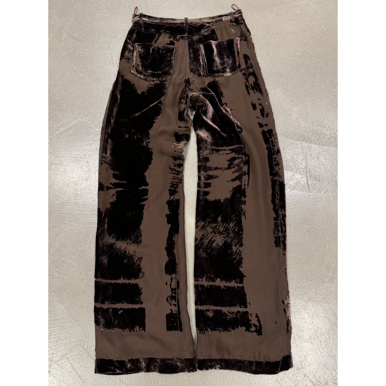 Jean Paul Gaultier 1990s J Pau Gaultier mainline velvet distressed pants Size 27" / US 4 / IT 40 - 4 Thumbnail
