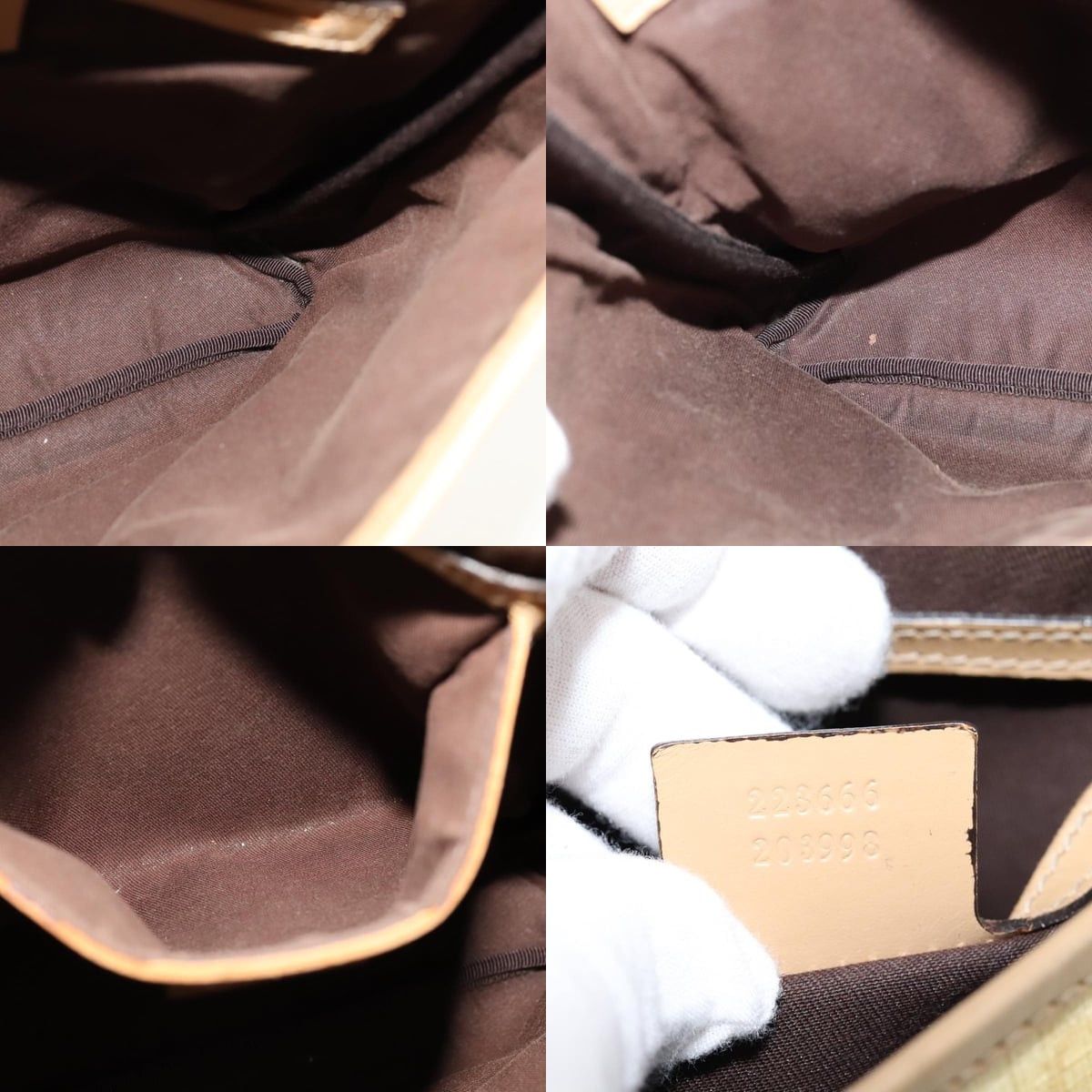 Gucci GUCCI GG Supreme Shoulder Bag Pvc Beige Gold Size ONE SIZE - 12 Thumbnail