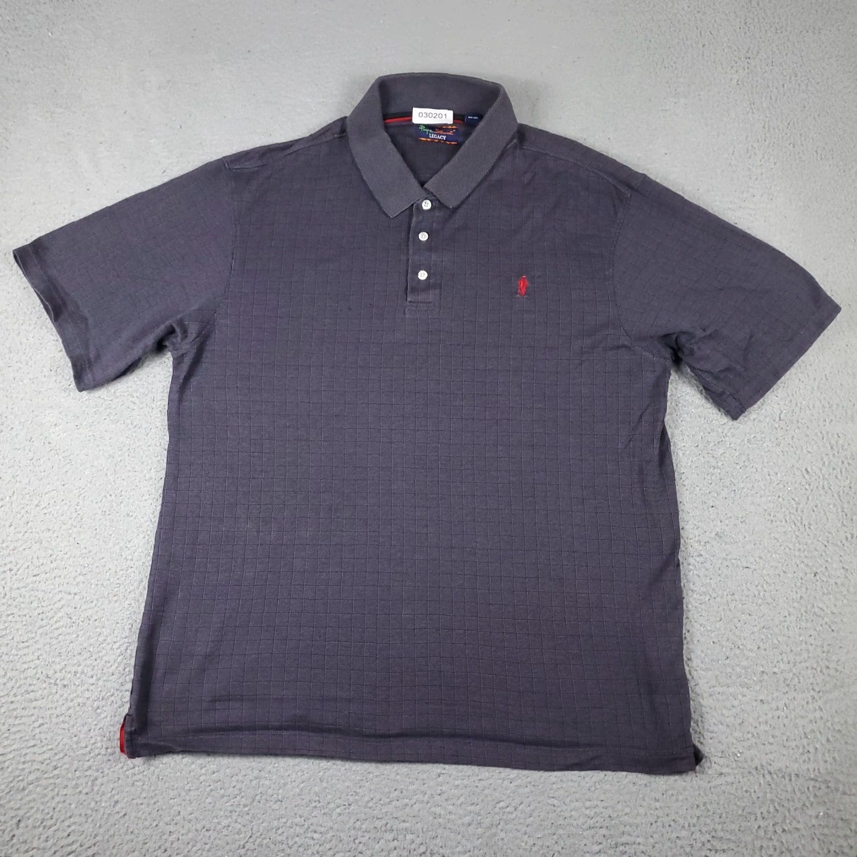 Vintage Payne Stewart Polo Shirt Mens Large Gray Check Golf Casual Short Sleeve Size US L / EU 52-54 / 3 - 3 Thumbnail