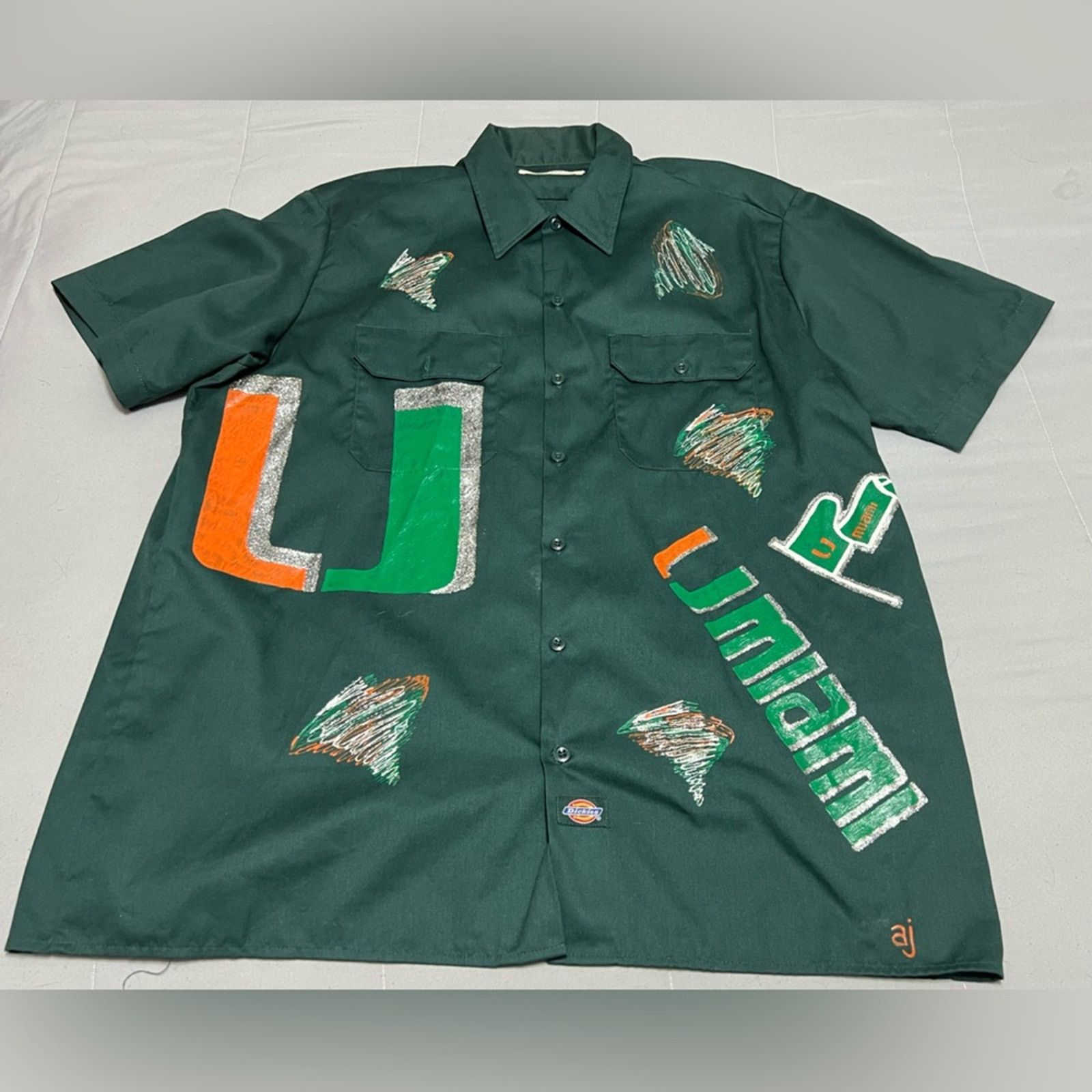 Dickies Miami Hurricanes Halftime Show Band AOP Costume 1/1 RARE Size US XL / EU 56 / 4 - 6 Thumbnail