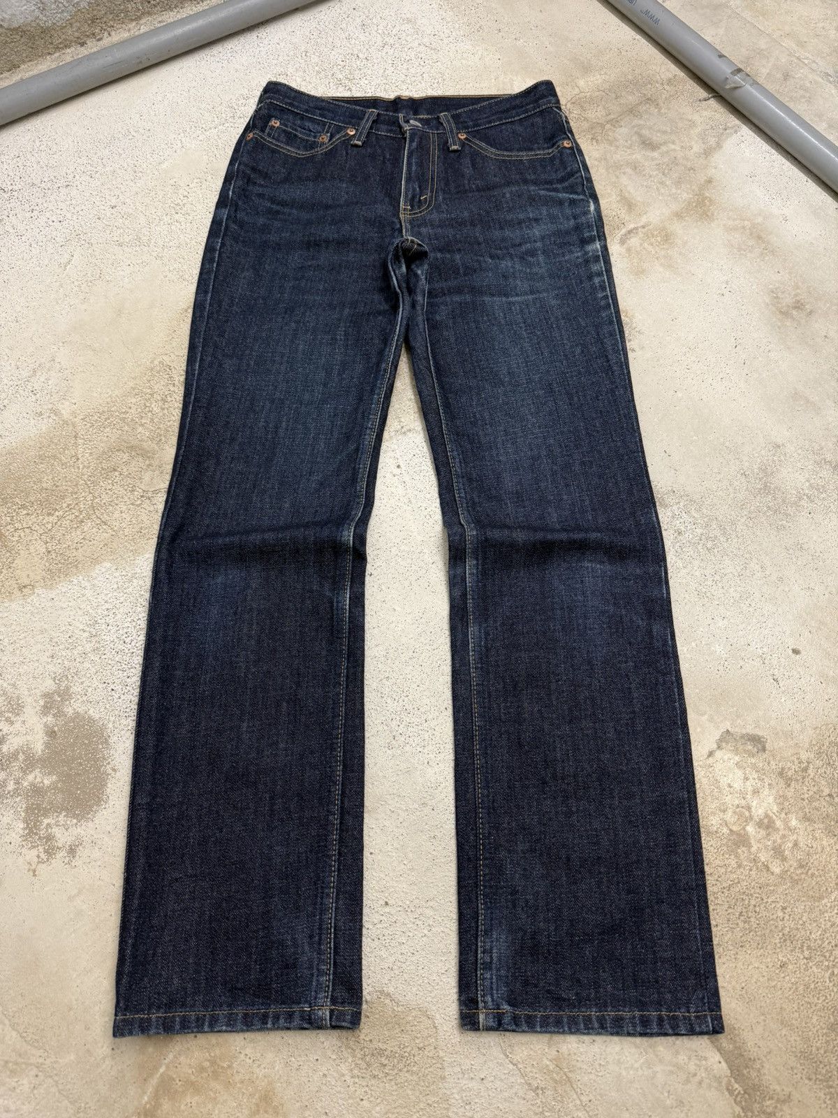 Levi's Vintage Y2K J41 Dark Indigo Denim Levis Women Pants Size 29" - 1 Thumbnail