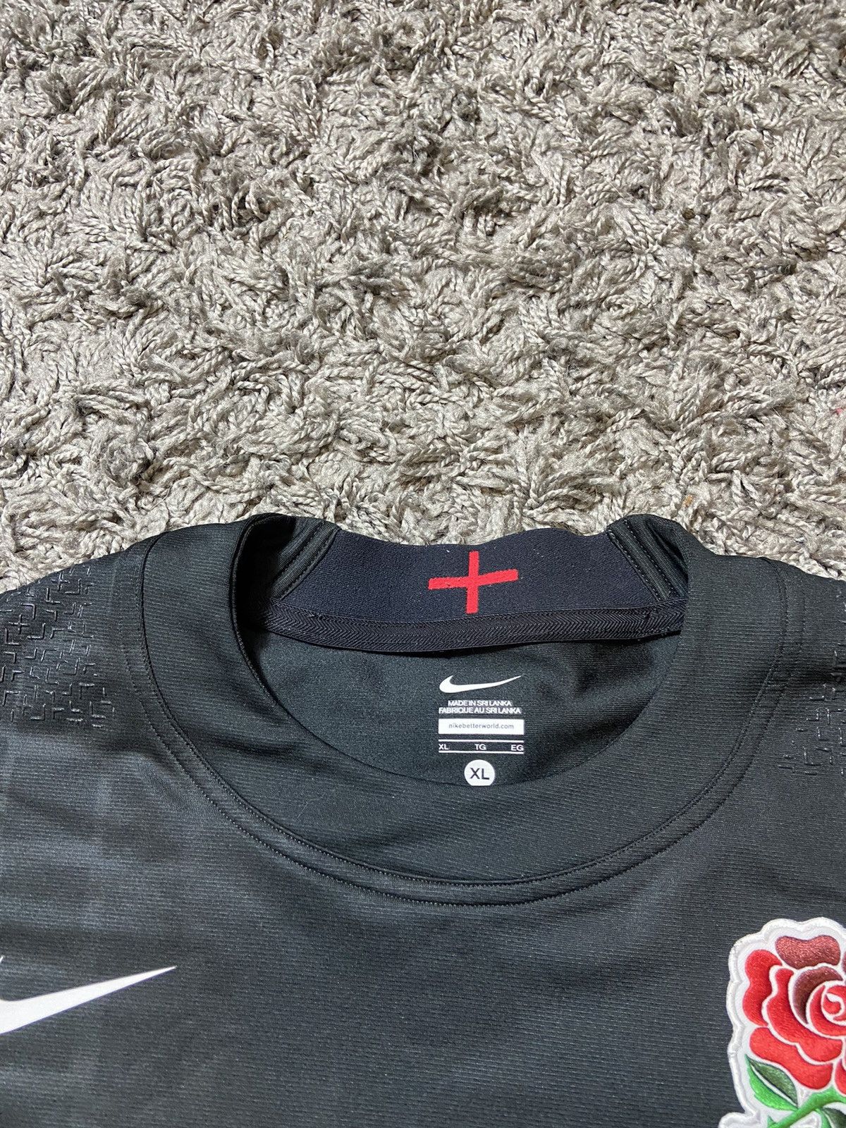 Nike × Vintage NIKE REGBY ENGLAND PLAYER ISSUE MATCH PLAYER VERSION JERSEY Size US XL / EU 56 / 4 - 3 Thumbnail