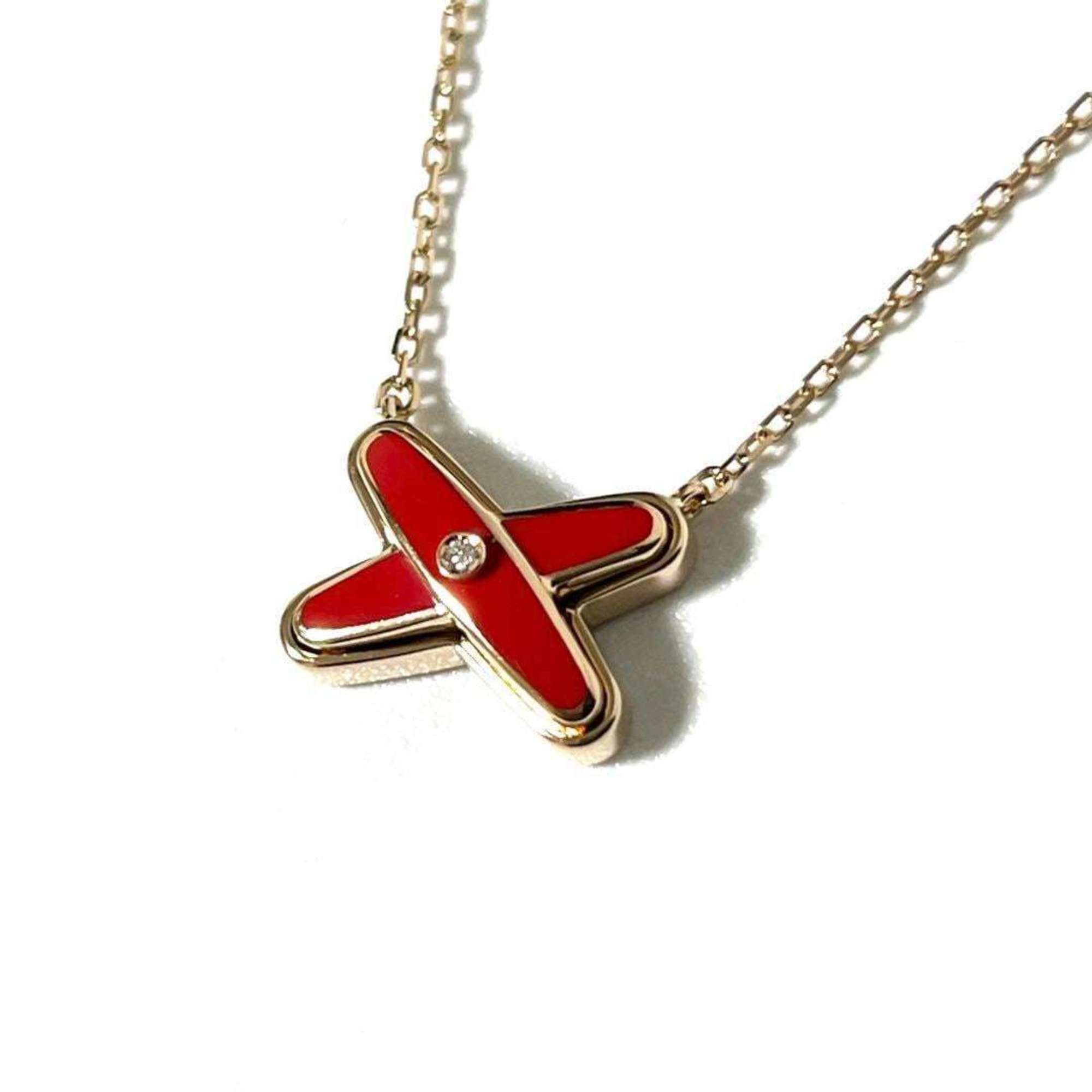 Other CHAUMET Women's Jeux de Liens Pendant Necklace K18 Pink Gold Diamond Size ONE SIZE - 1 Thumbnail