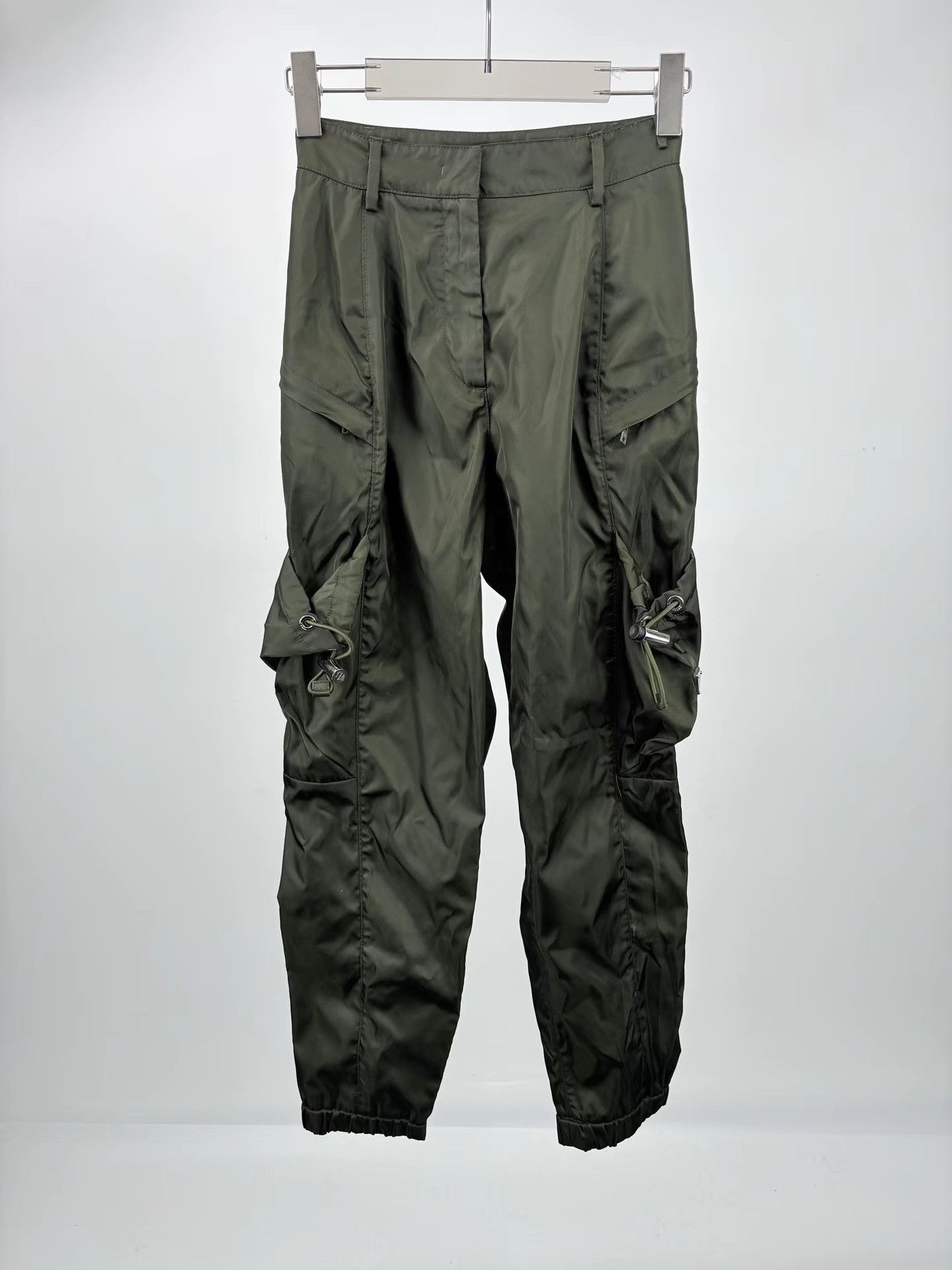 Prada PRADA Nylon Triangle Logo Cargo Pants Size 38" / US 16 / IT 52 - 1 Thumbnail