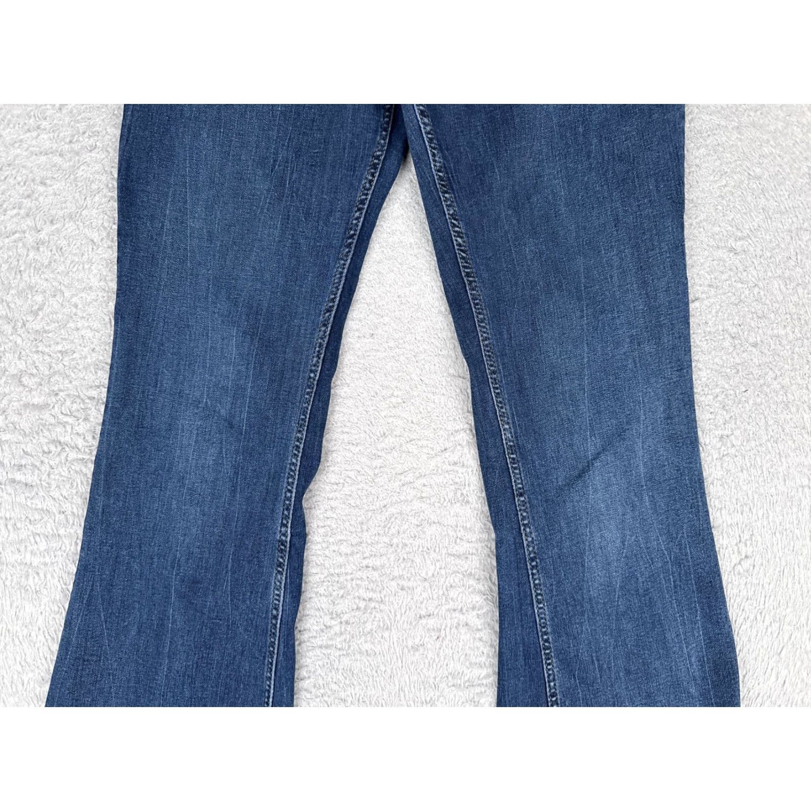 H&M H&M Bootcut Jeans Womens 8 Blue Med Wash Mid Rise Stretch 5 Pocket 28x30 Size 30" / US 8 / IT 44 - 3 Thumbnail