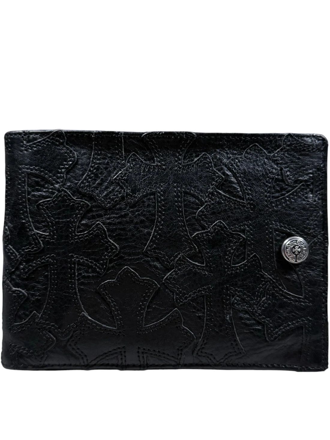 Chrome Hearts Cemetery Cross Patch Snap Bi-Fold Wallet Size ONE SIZE - 1 Thumbnail