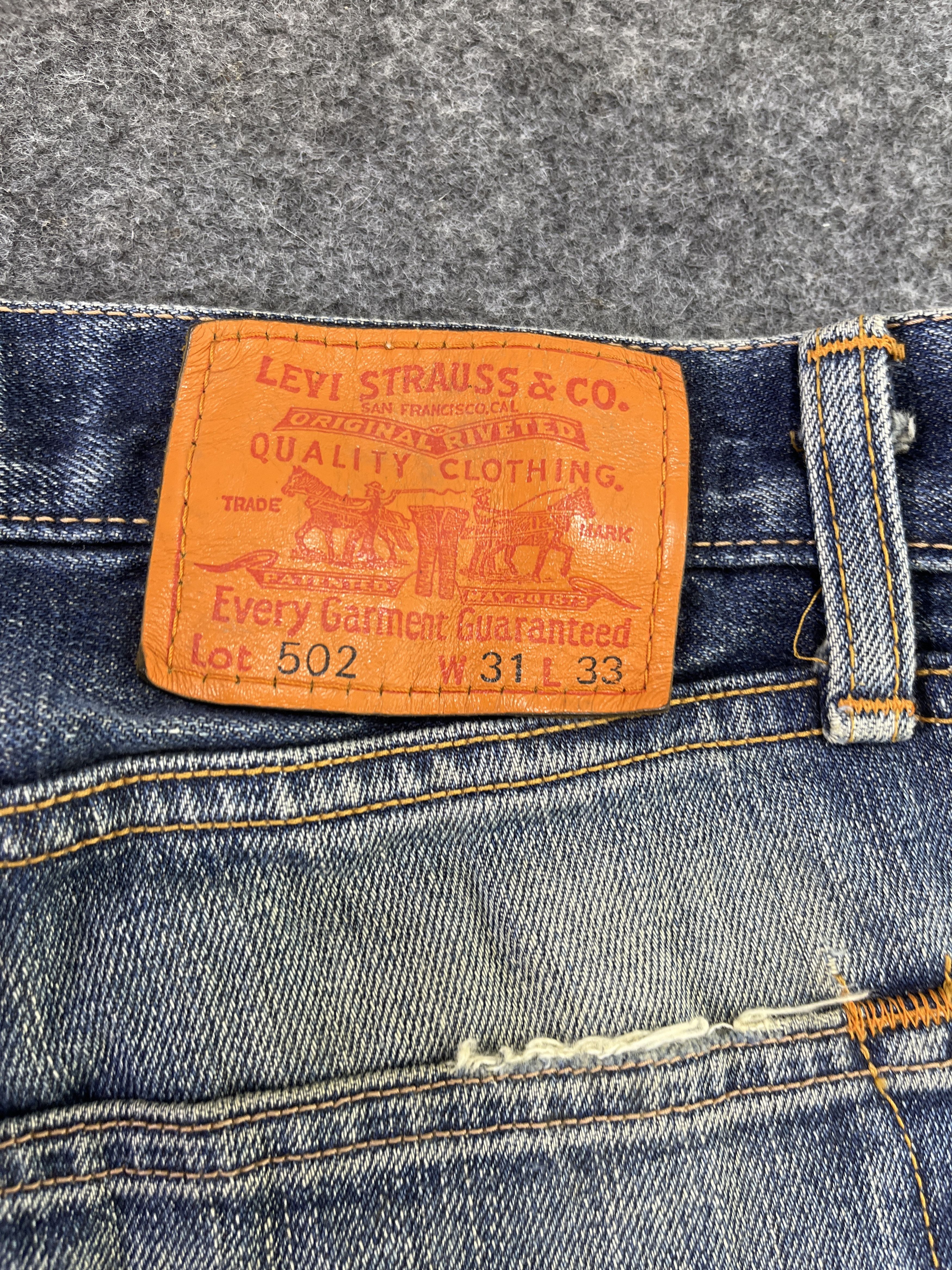 Levi's Vintage Levis 502 Rusty Wash Jeans - J907 Size US 33 - 10 Thumbnail