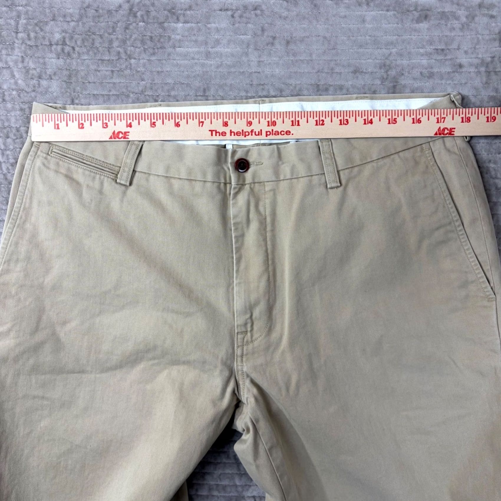 Polo Ralph Lauren Polo Ralph Lauren Suffield Pant Mens 36x32 Tan Khaki Chino Trousers Beige Cotton Slim Straight Pants Size US M / EU 48-50 / 2 - 5 Thumbnail