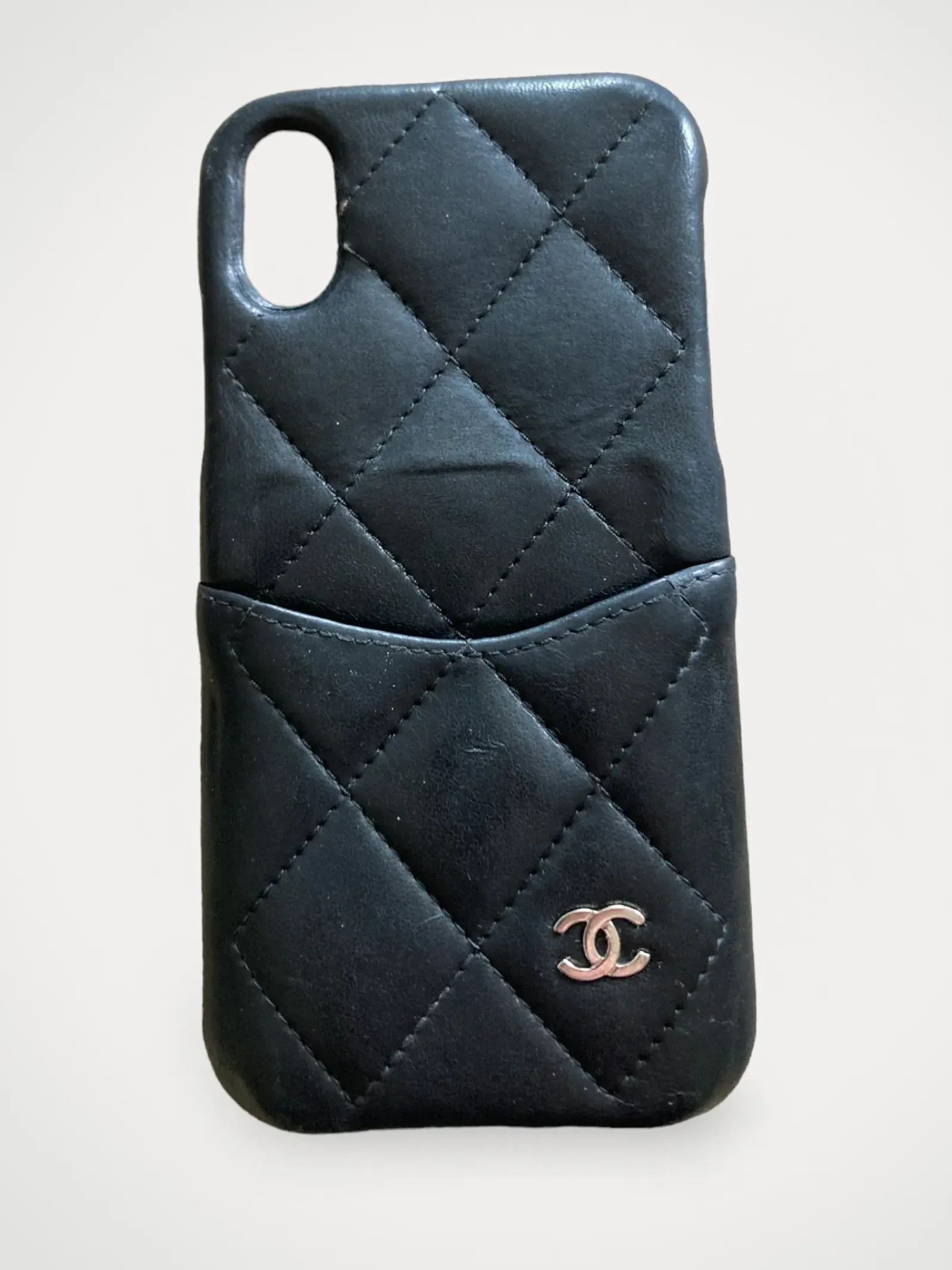 image of Chanel Iphone Wallet in Black, Women's
