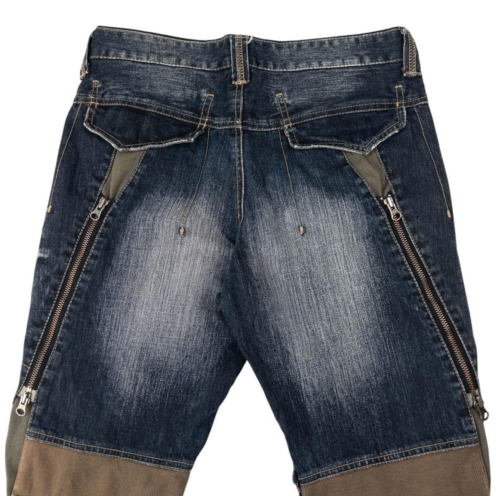 Other Vintage PPFM Multi Zip Denim Jeans Size W31 Size US 31 - 6 Thumbnail