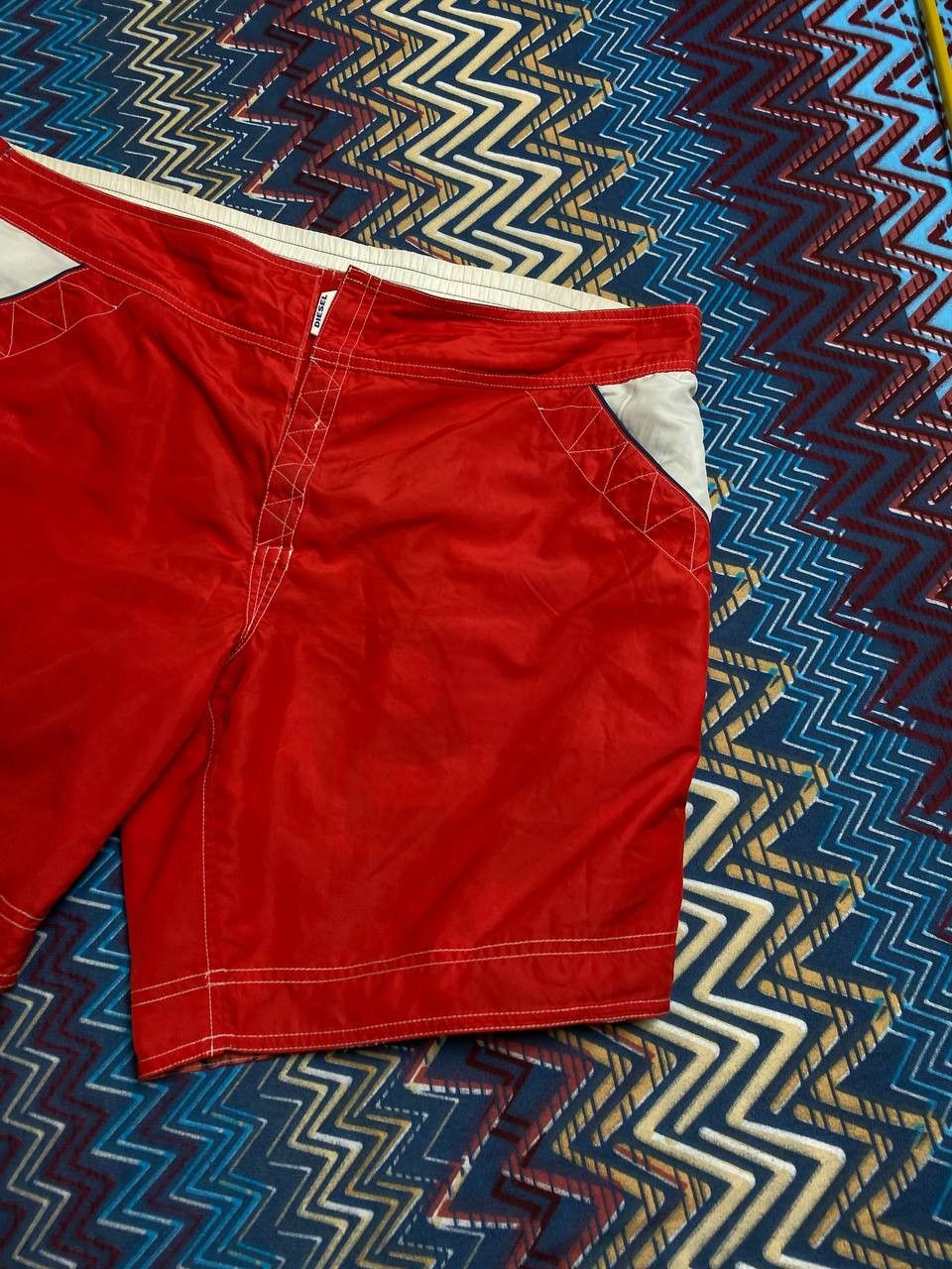 Diesel reversible shorts print DIESEL vintage Y2K logo streetwear Size US 36 / EU 52 - 7 Thumbnail
