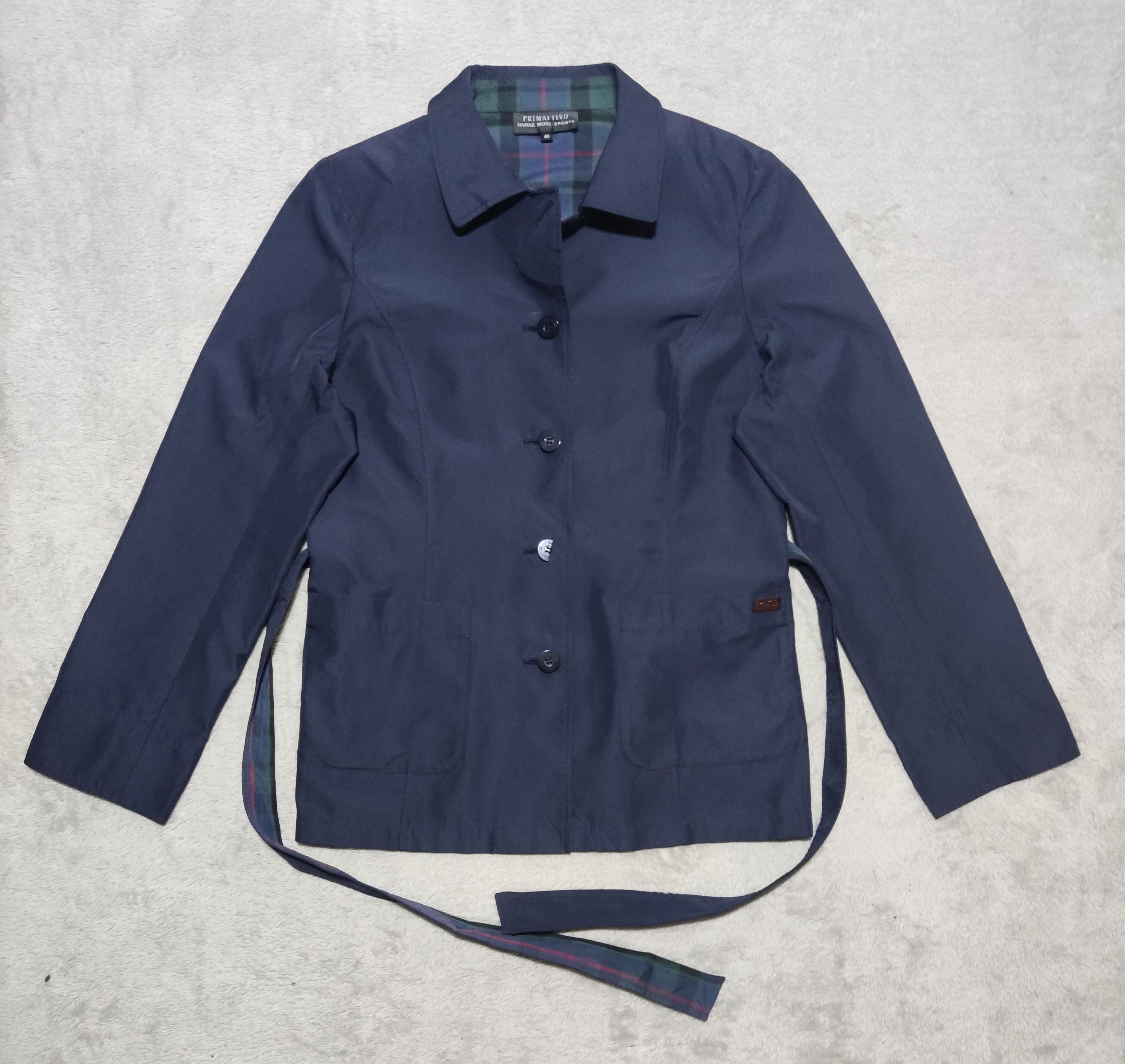 Hanae Mori PRIMATTIVO Hanae Mori Sports Technical Belted Jacket Tartan Size M / US 6-8 / IT 42-44 - 1 Thumbnail
