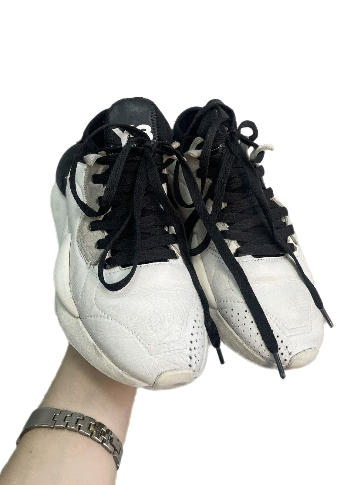 Y-3 Y-3 Yohji Yamamoto white sneakers adidas tech y2k hype Size US 6.5 / IT 36.5 - 2 Thumbnail