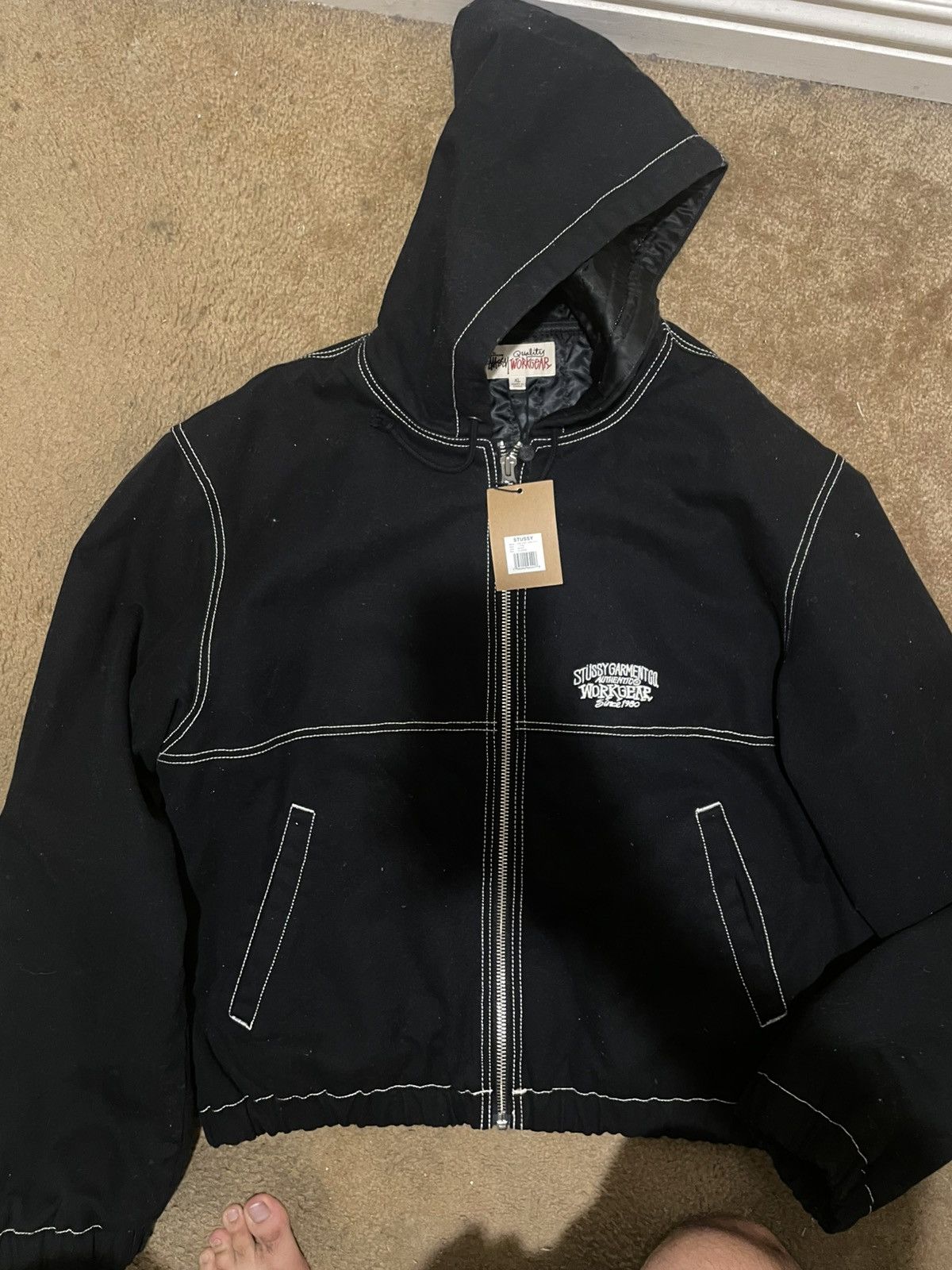 Stussy Stussy Embroidered work jacket contrast stitch Size US XL / EU 56 / 4 - 2 Thumbnail