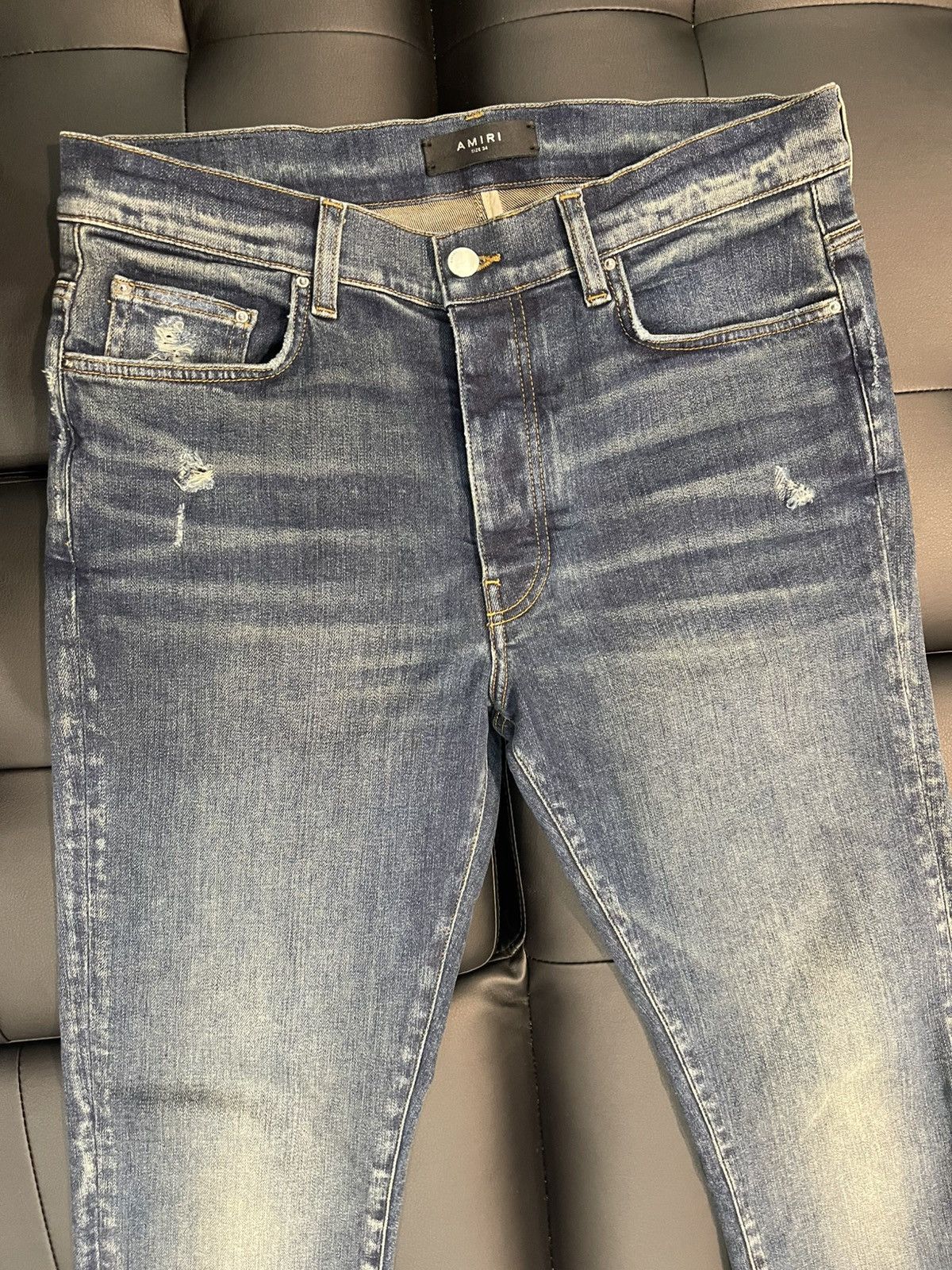 Amiri Size 34 - Amiri Plain Skinny Blue Denim Retail $1,090 Size US 34 / EU 50 - 2 Thumbnail